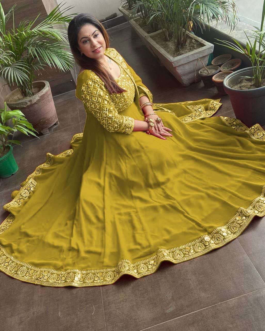 Z 9230 GOWN DUPATTA