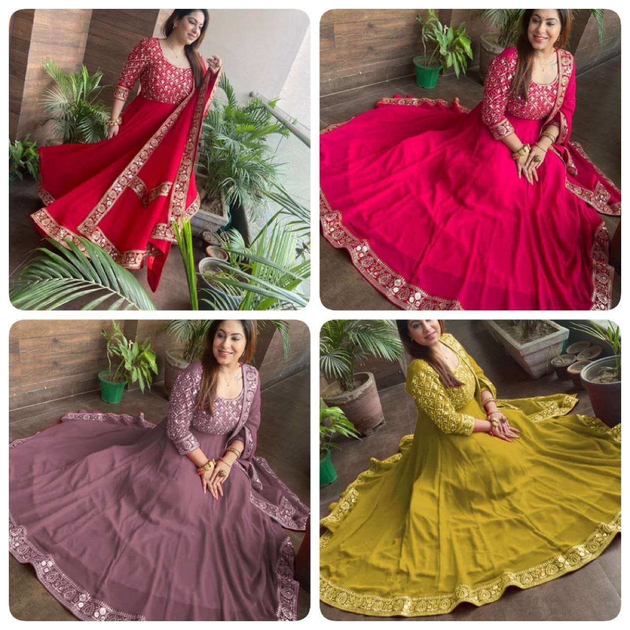 Z 9230 GOWN DUPATTA