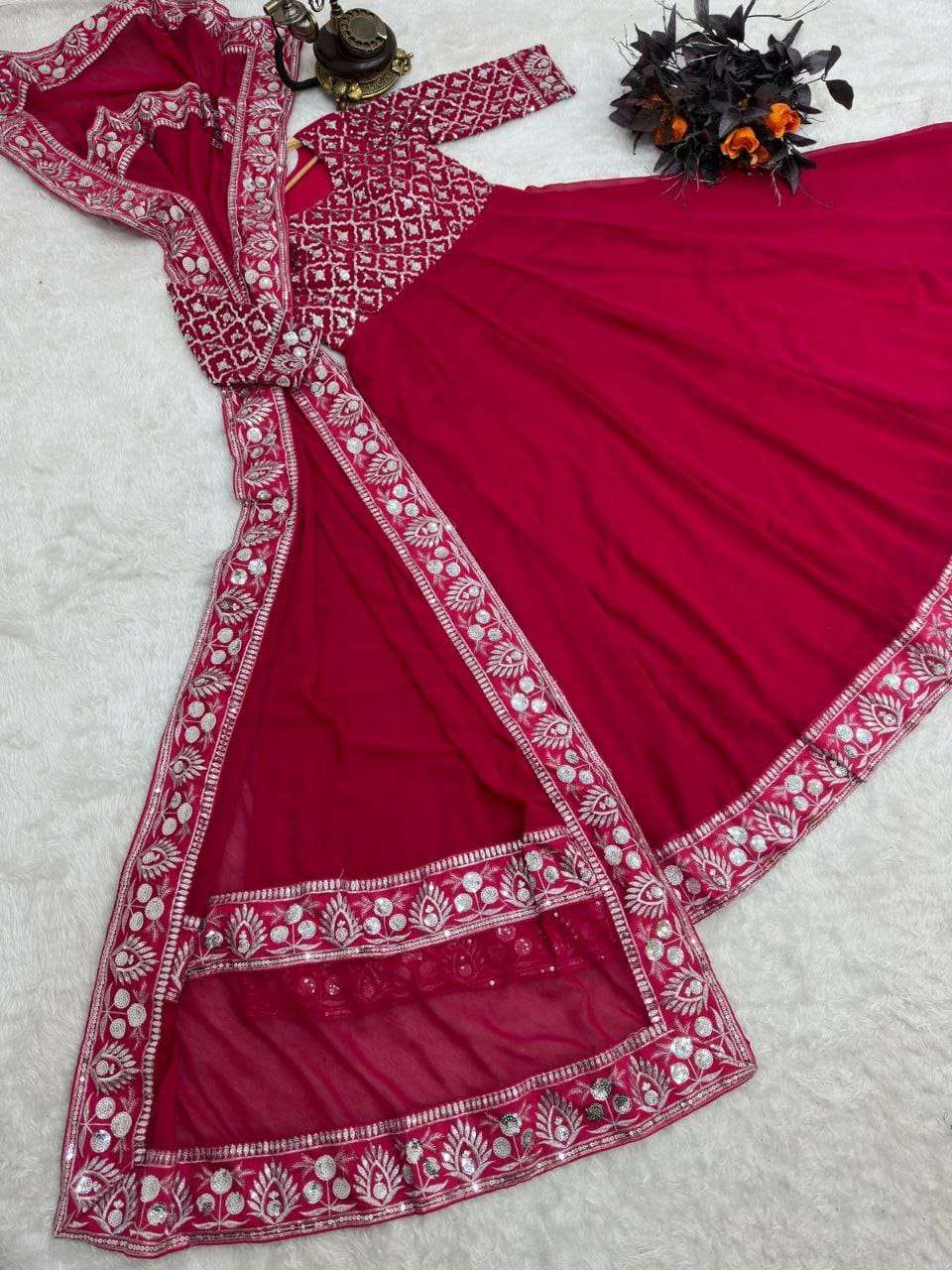 Z 9230 GOWN DUPATTA