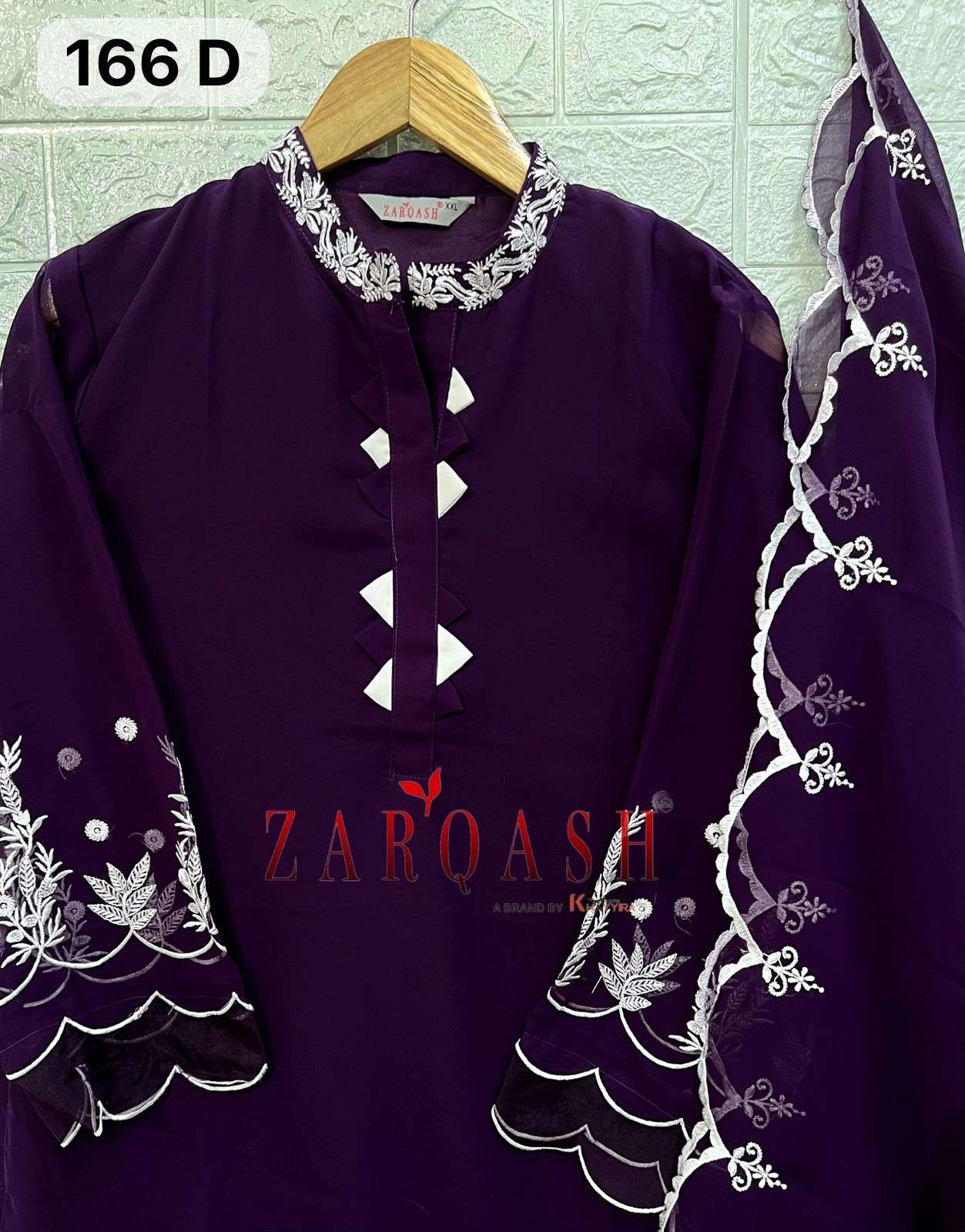 ZARQASH Z 166 FANCY DESIGNER GEORGETTE SUIT
