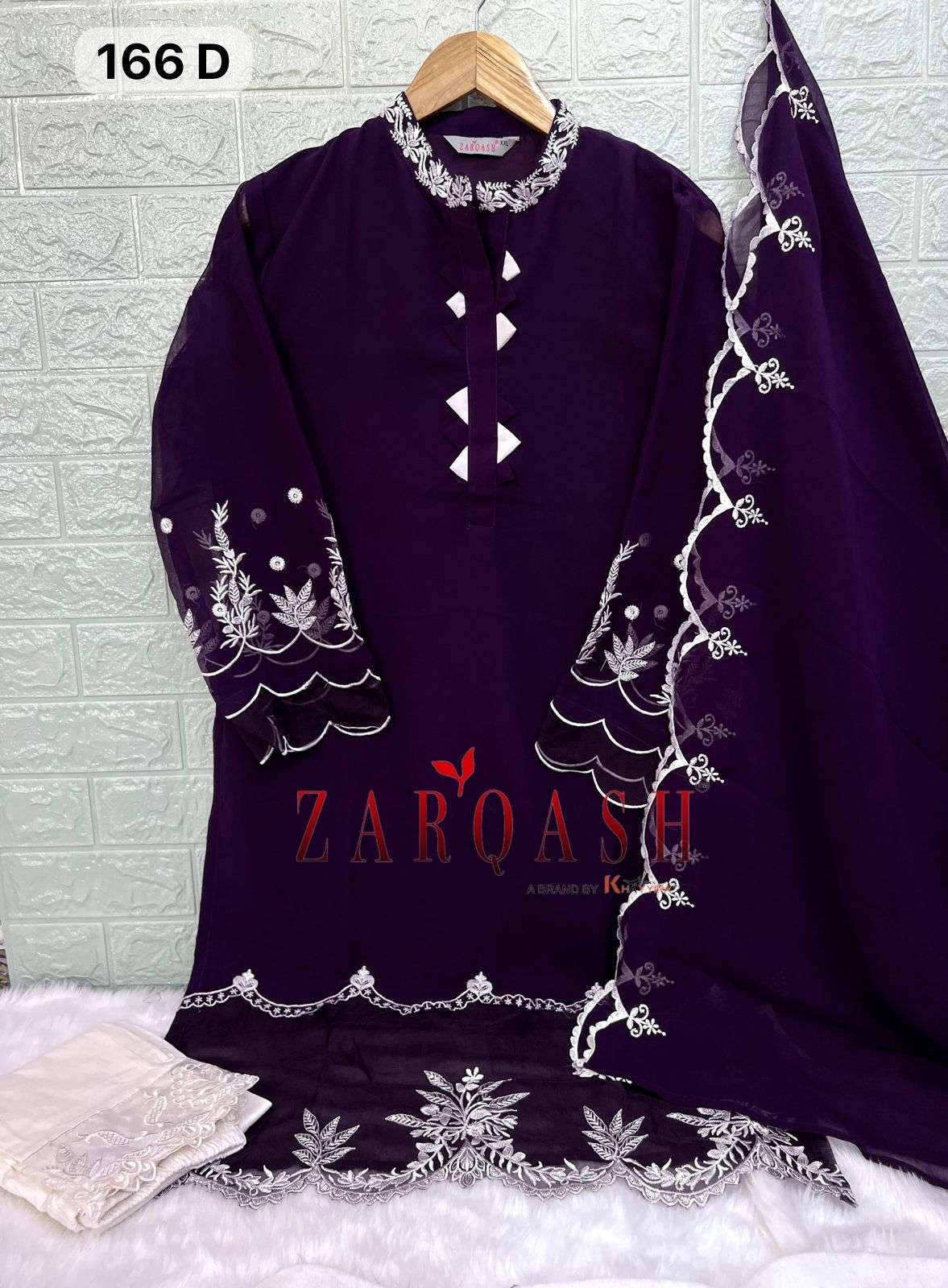 ZARQASH Z 166 FANCY DESIGNER GEORGETTE SUIT