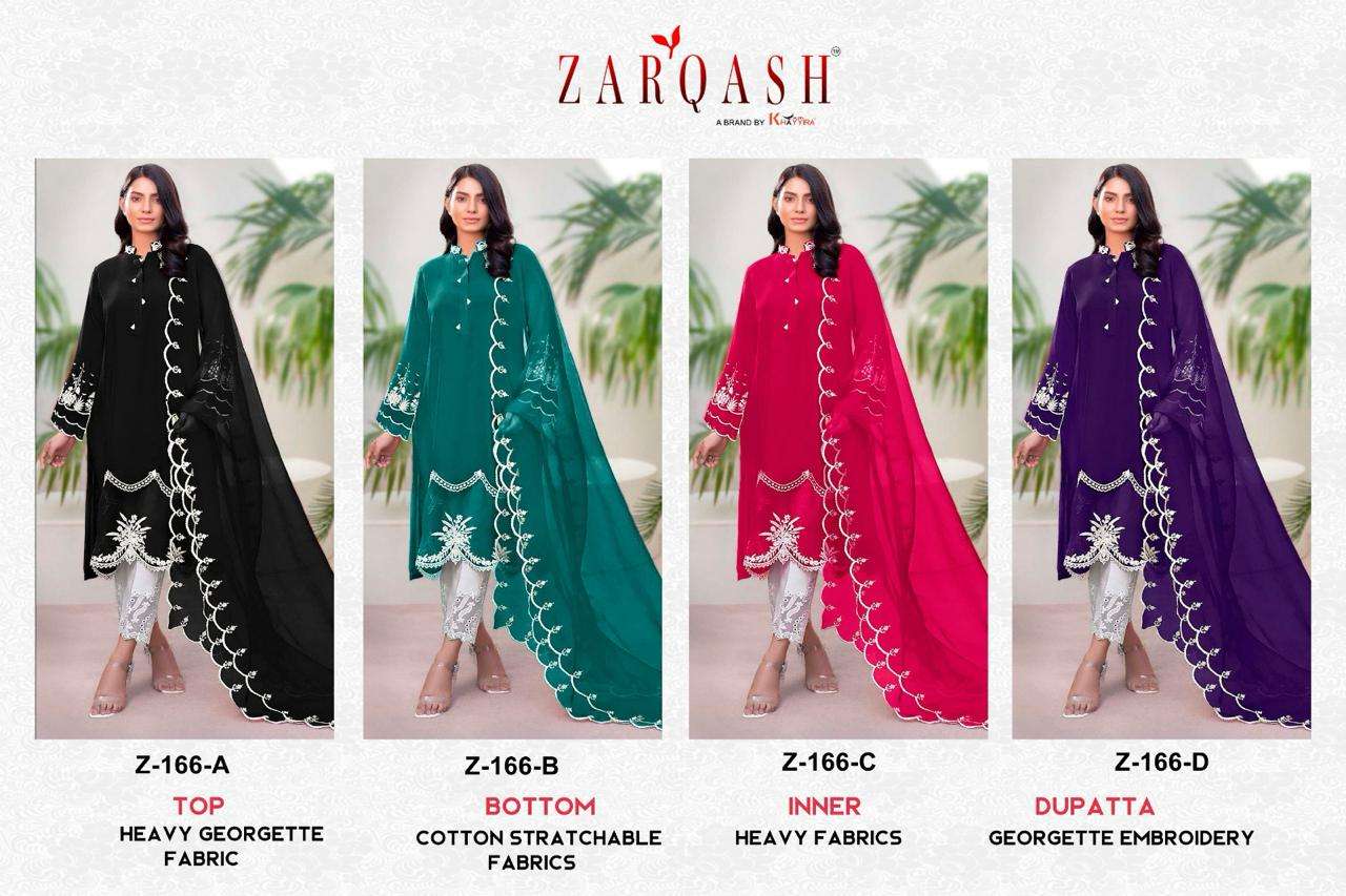 ZARQASH Z 166 FANCY DESIGNER GEORGETTE SUIT