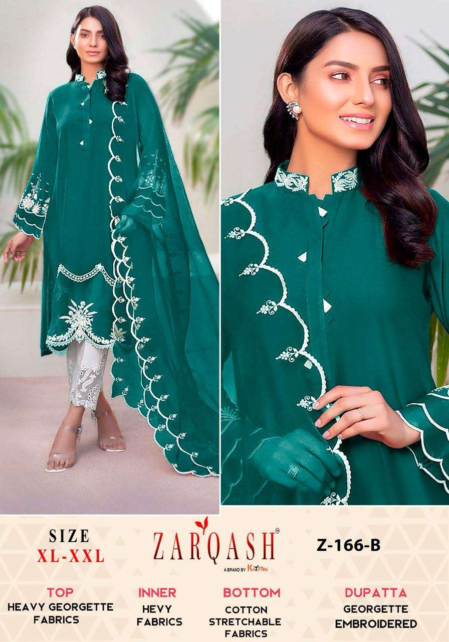 ZARQASH Z 166 FANCY DESIGNER GEORGETTE SUIT