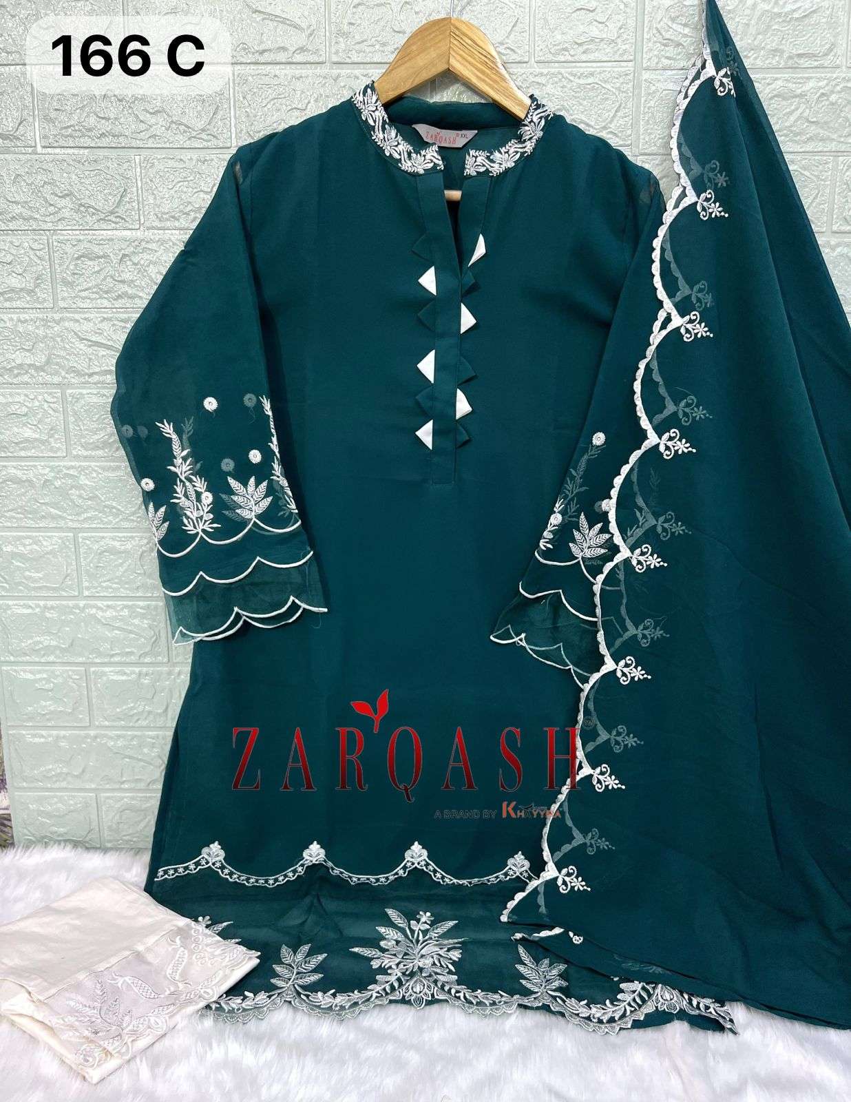 ZARQASH Z 166 FANCY DESIGNER GEORGETTE SUIT