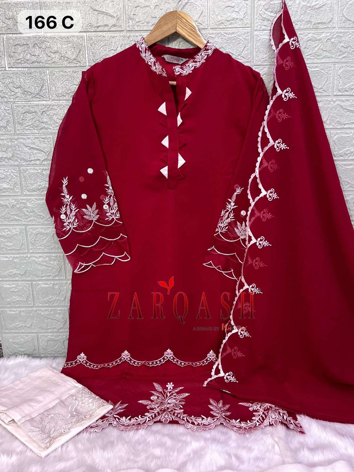 ZARQASH Z 166 FANCY DESIGNER GEORGETTE SUIT
