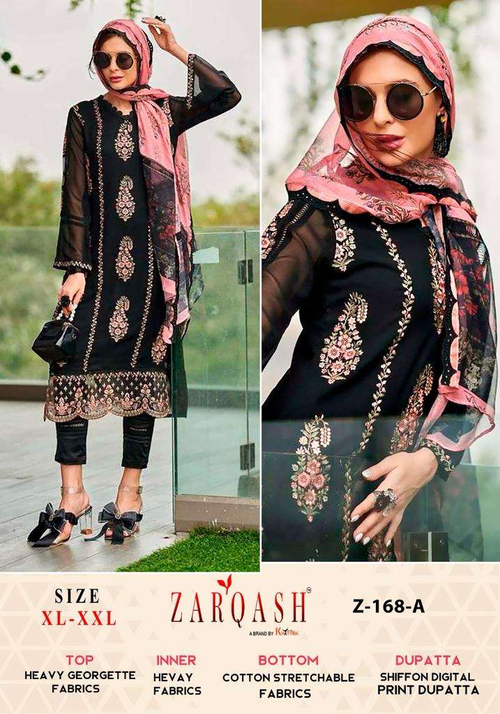 ZARQASH Z 168 READY MADE SUITS 