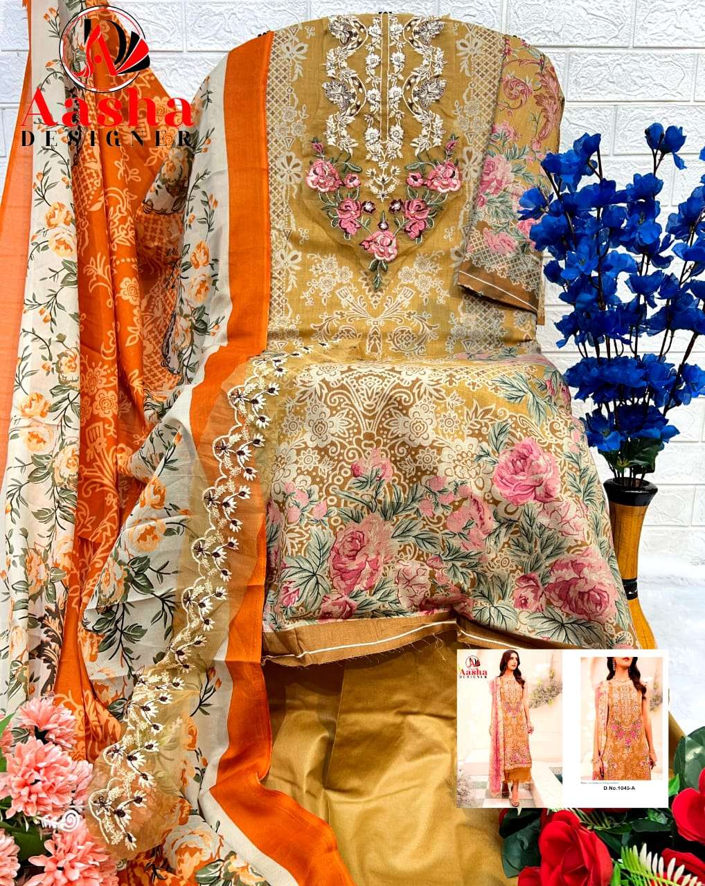 AASHA DESIGNER NEEDLE WONDER LAWN COLLECTION VOL 2 