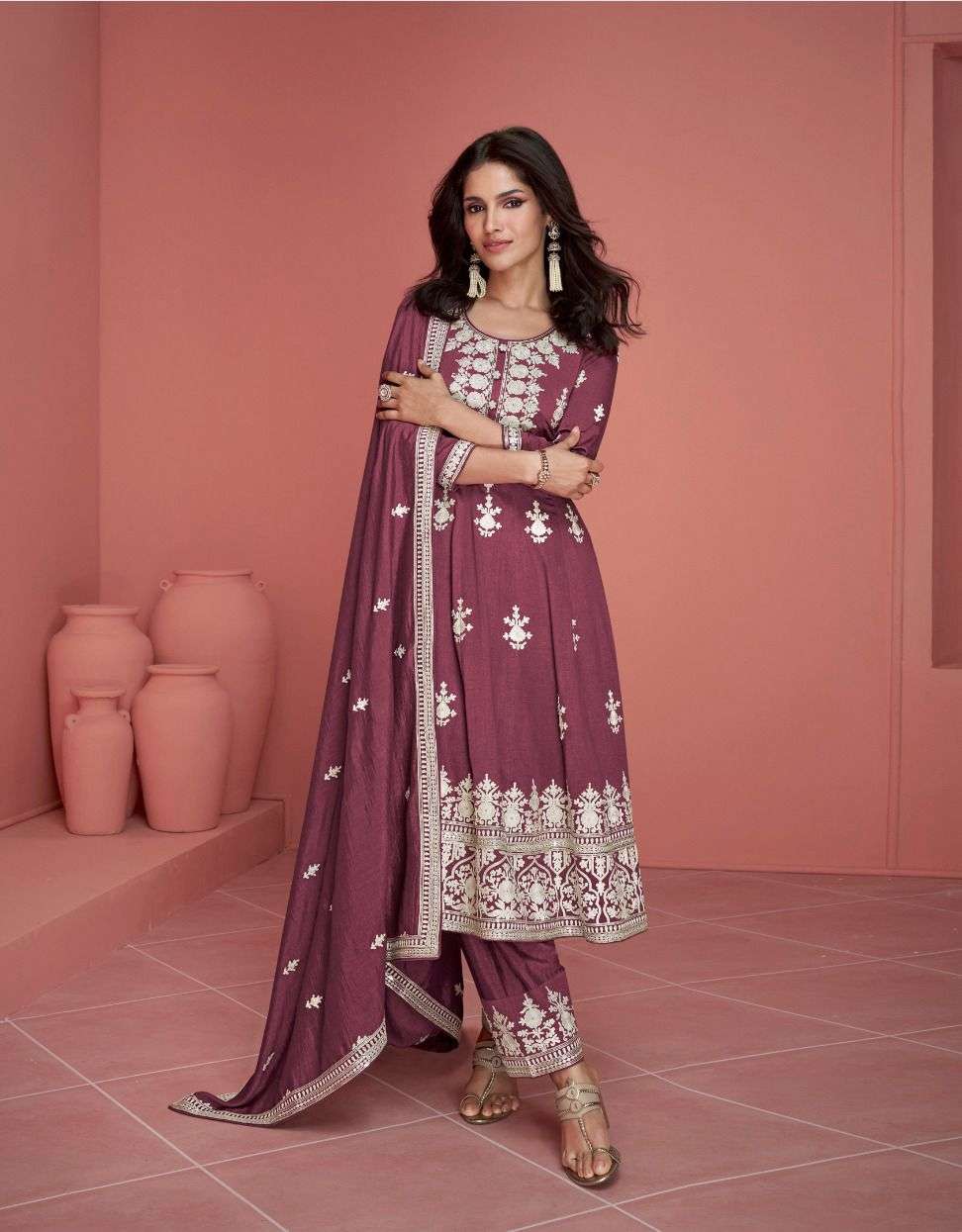 AASHIRWAD CREATION RUBINA READY MADE FESTIVE WEAR SUIT