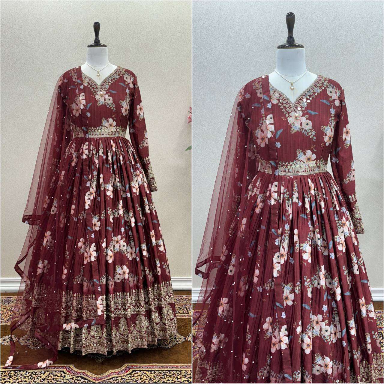 AD 143 ANARKALI KURTI 