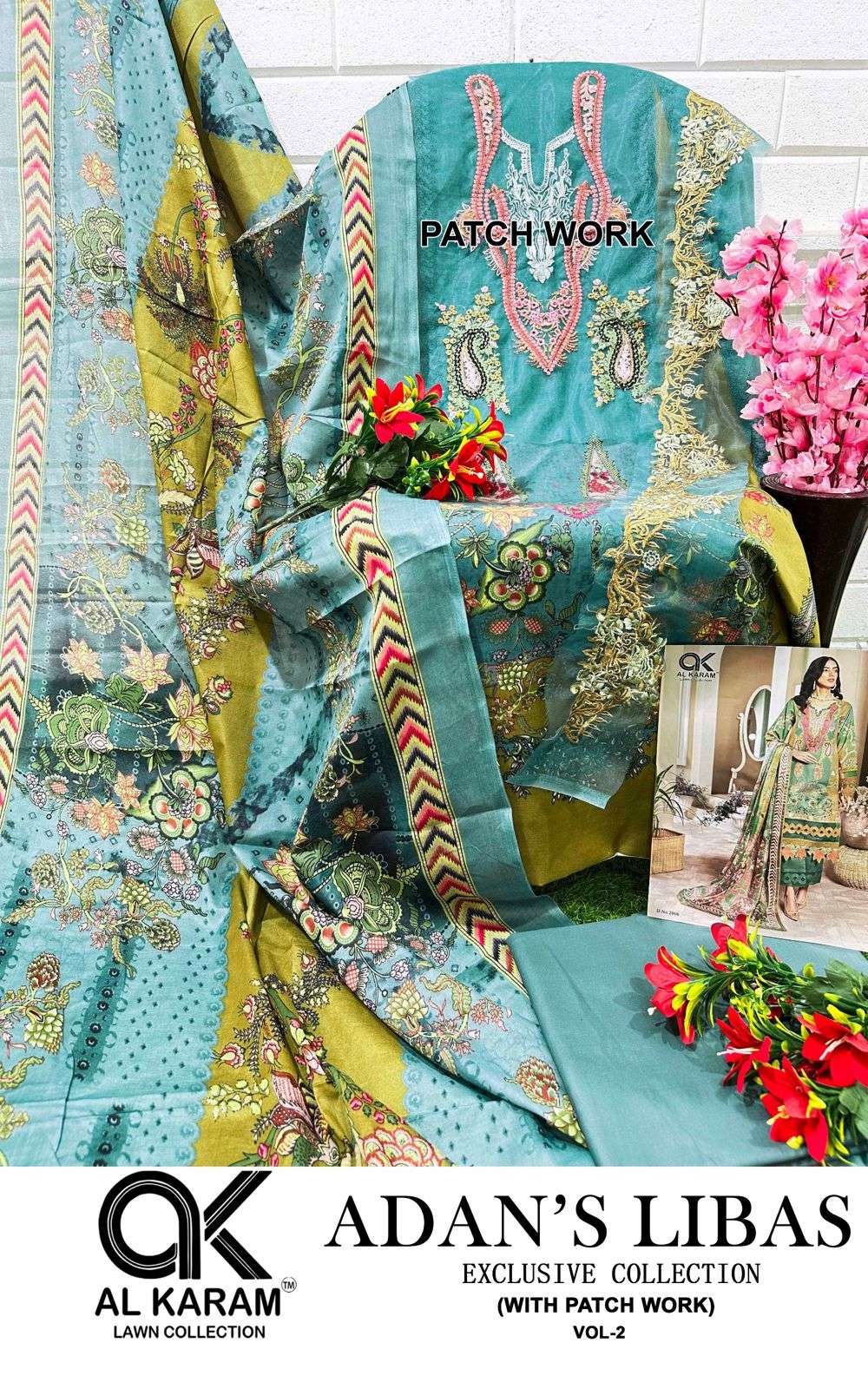 AL KARAM ADANS LIBAS EXCLUSIVE COLLECTION VOL 2 COTTON SUIT