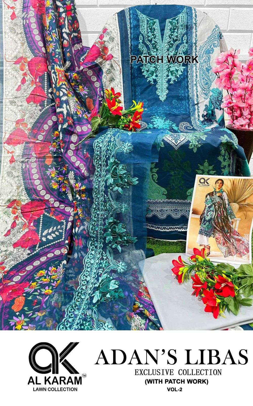 AL KARAM ADANS LIBAS EXCLUSIVE COLLECTION VOL 2 COTTON SUIT