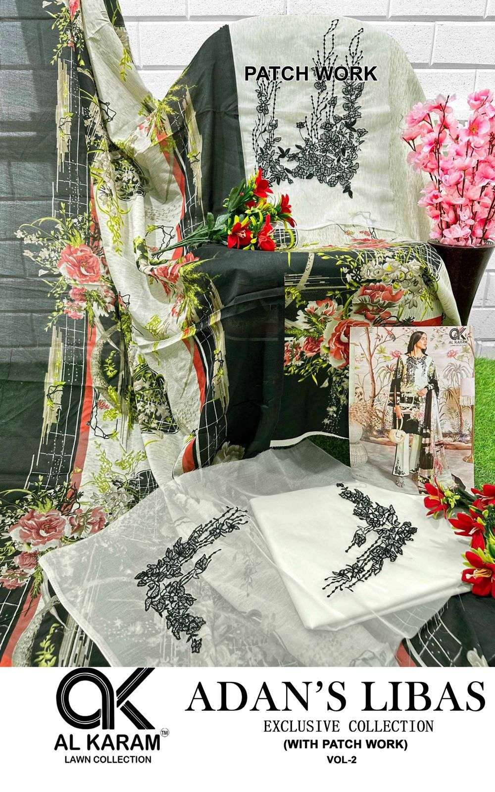 AL KARAM ADANS LIBAS EXCLUSIVE COLLECTION VOL 2 COTTON SUIT
