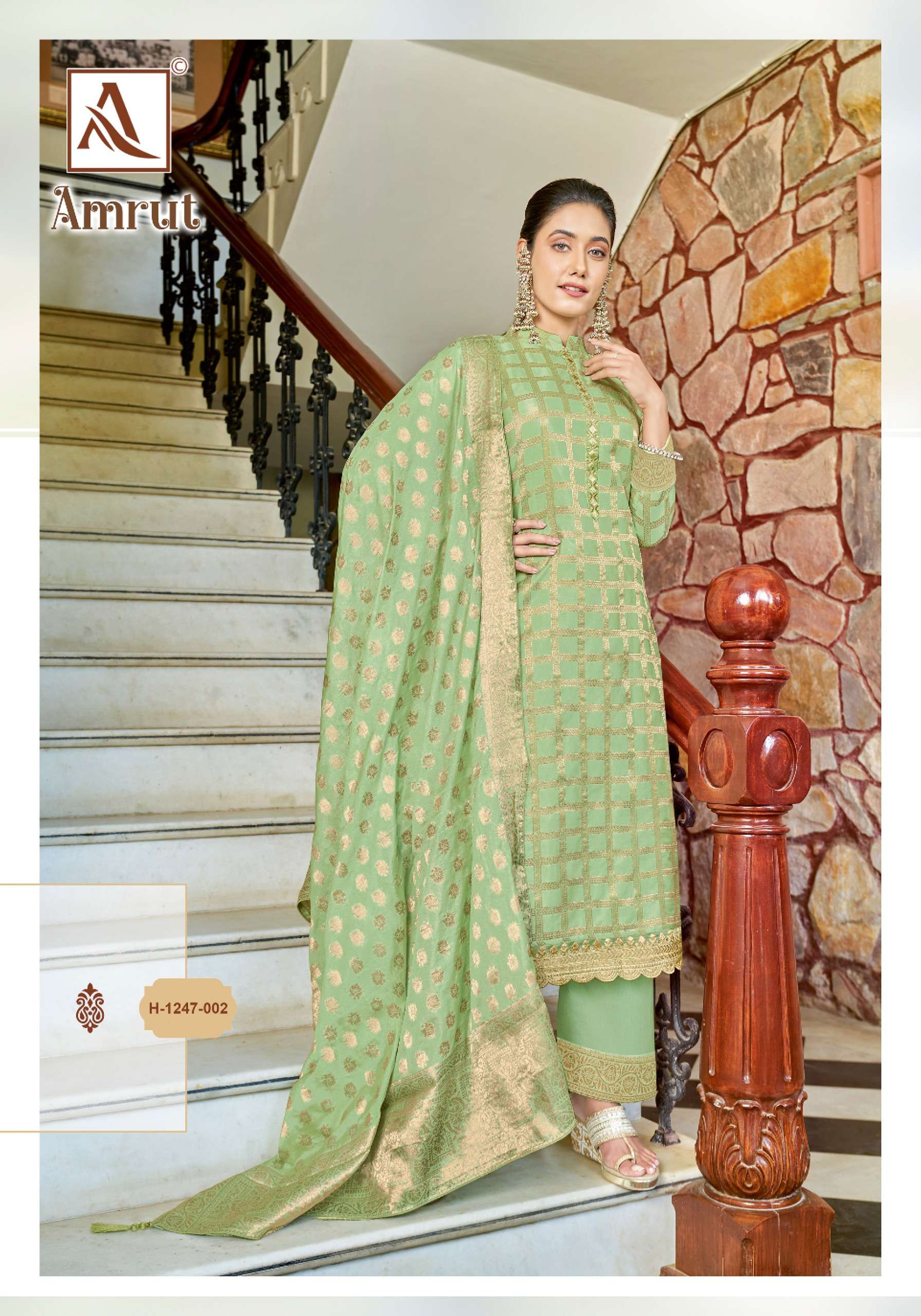 ALOK SUITS AMRUT JACQUARD SALWAR SUIT