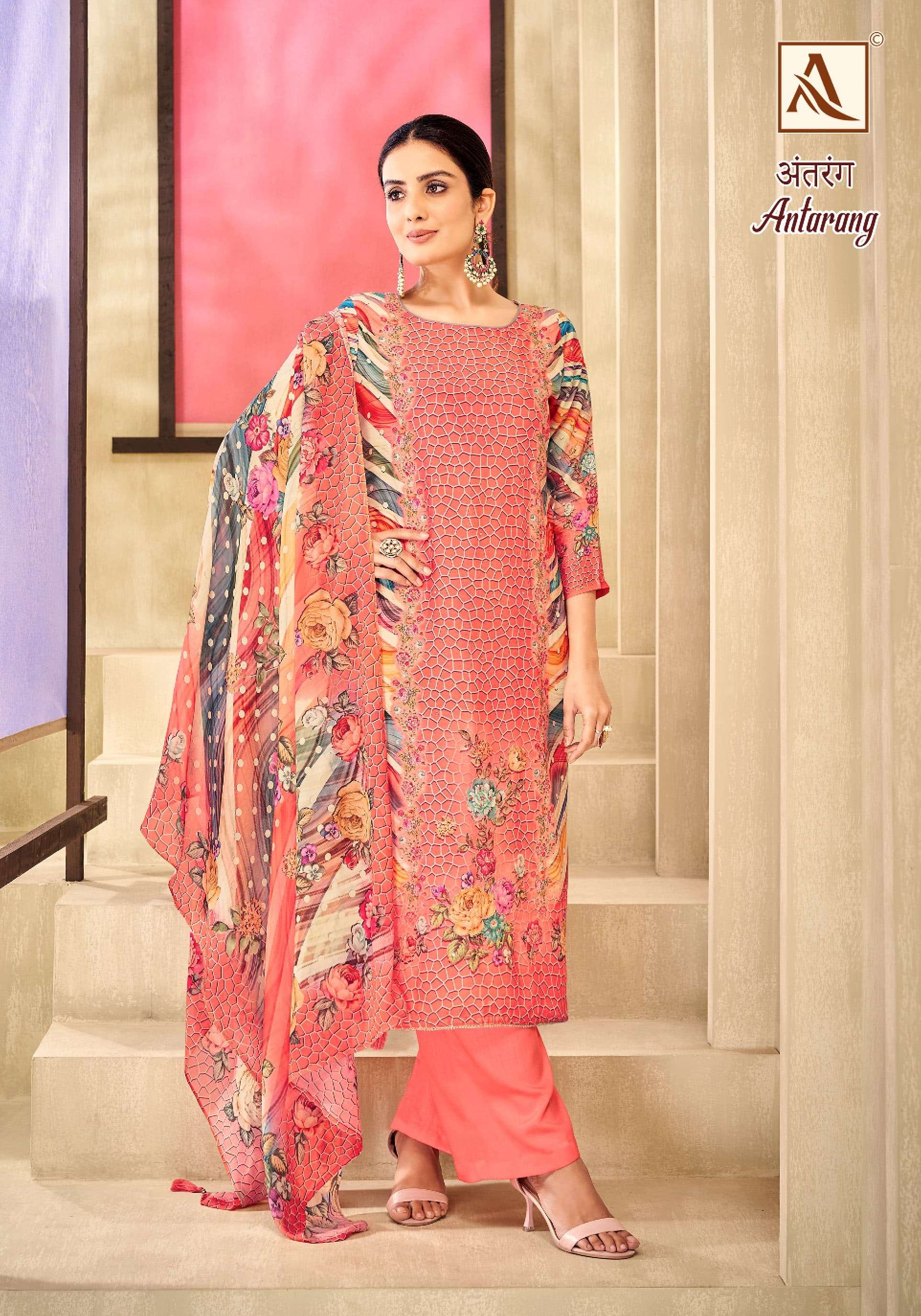 ALOK SUITS ANTARANG VISCOSE FANCY WORK SALWAR SUIT