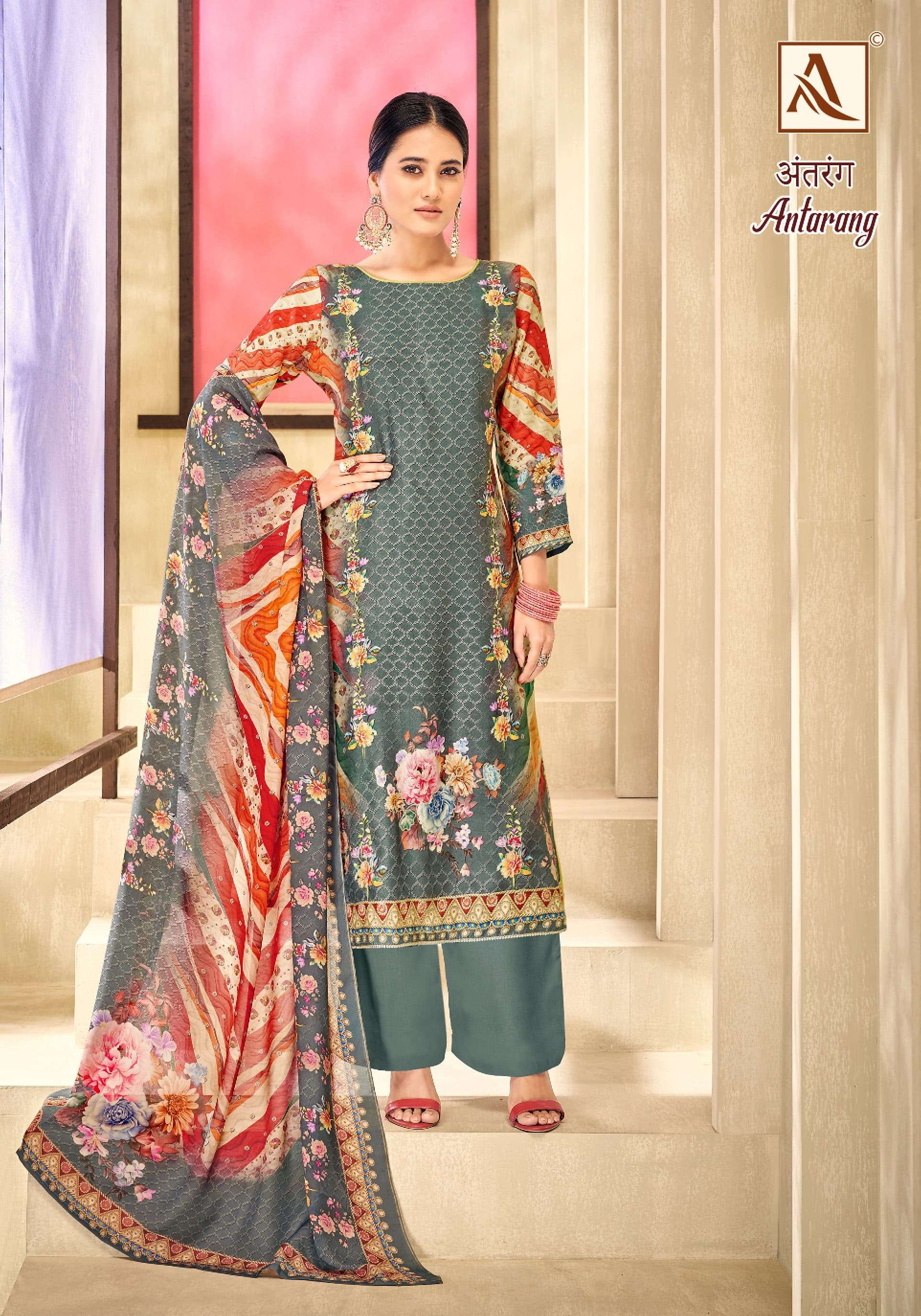 ALOK SUITS ANTARANG VISCOSE FANCY WORK SALWAR SUIT