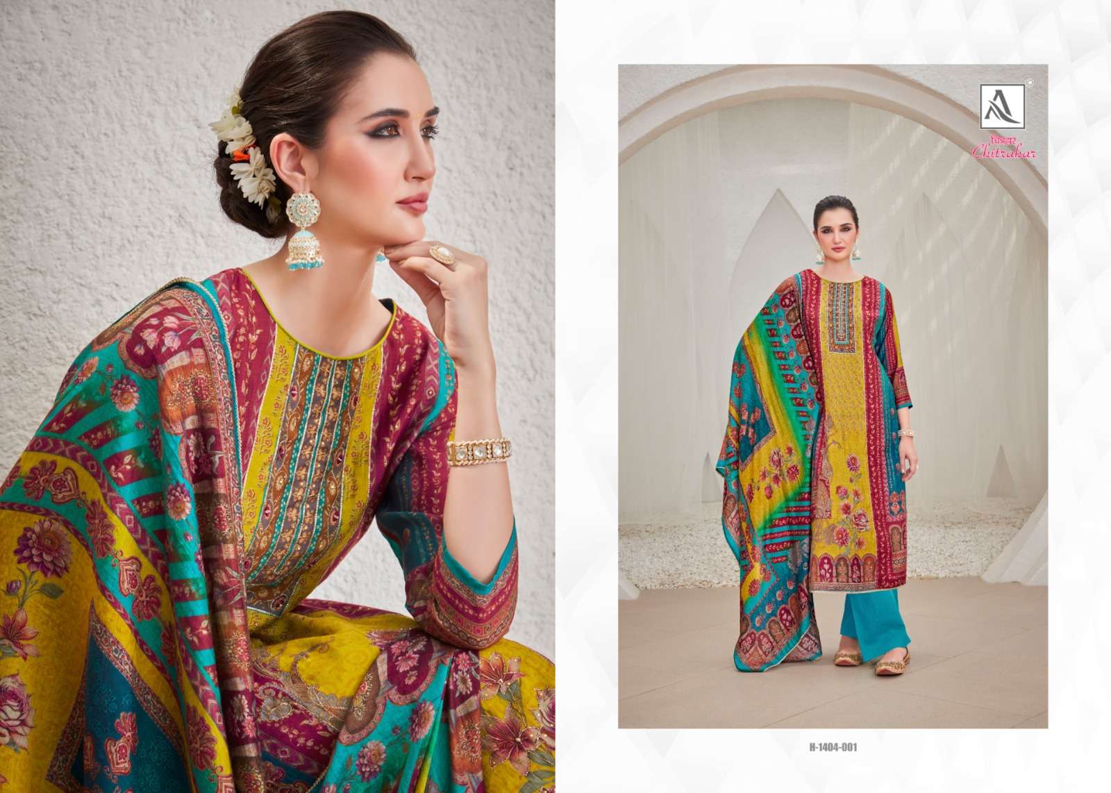 ALOK SUITS CHITRAHAR VISCOSE FANCY WORK SUIT