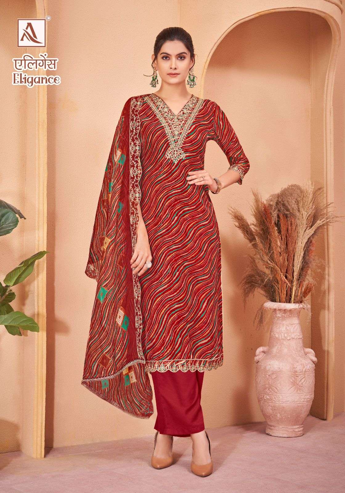 ALOK SUITS ELEGANCE ORGANZA FANCY WORK SUIT