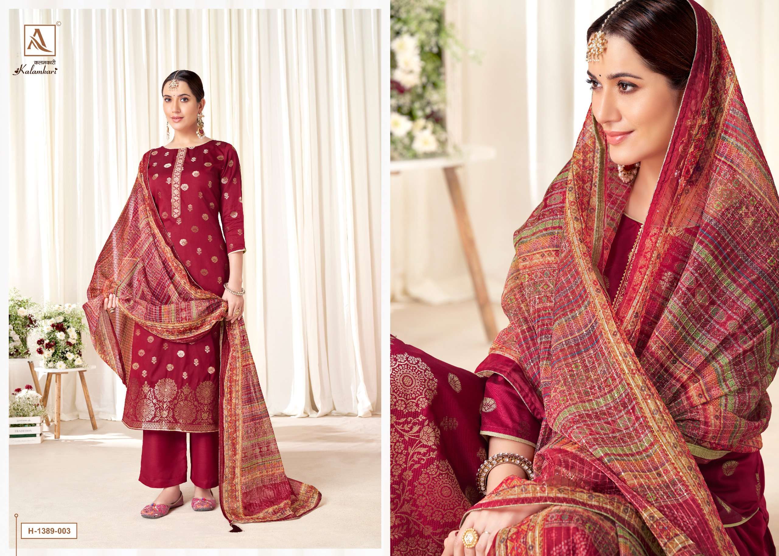 ALOK SUITS KALAMKARI JACQUARD SUIT