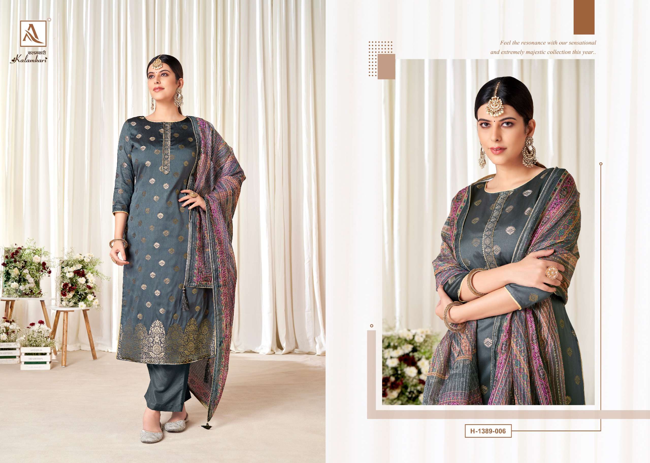 ALOK SUITS KALAMKARI JACQUARD SUIT