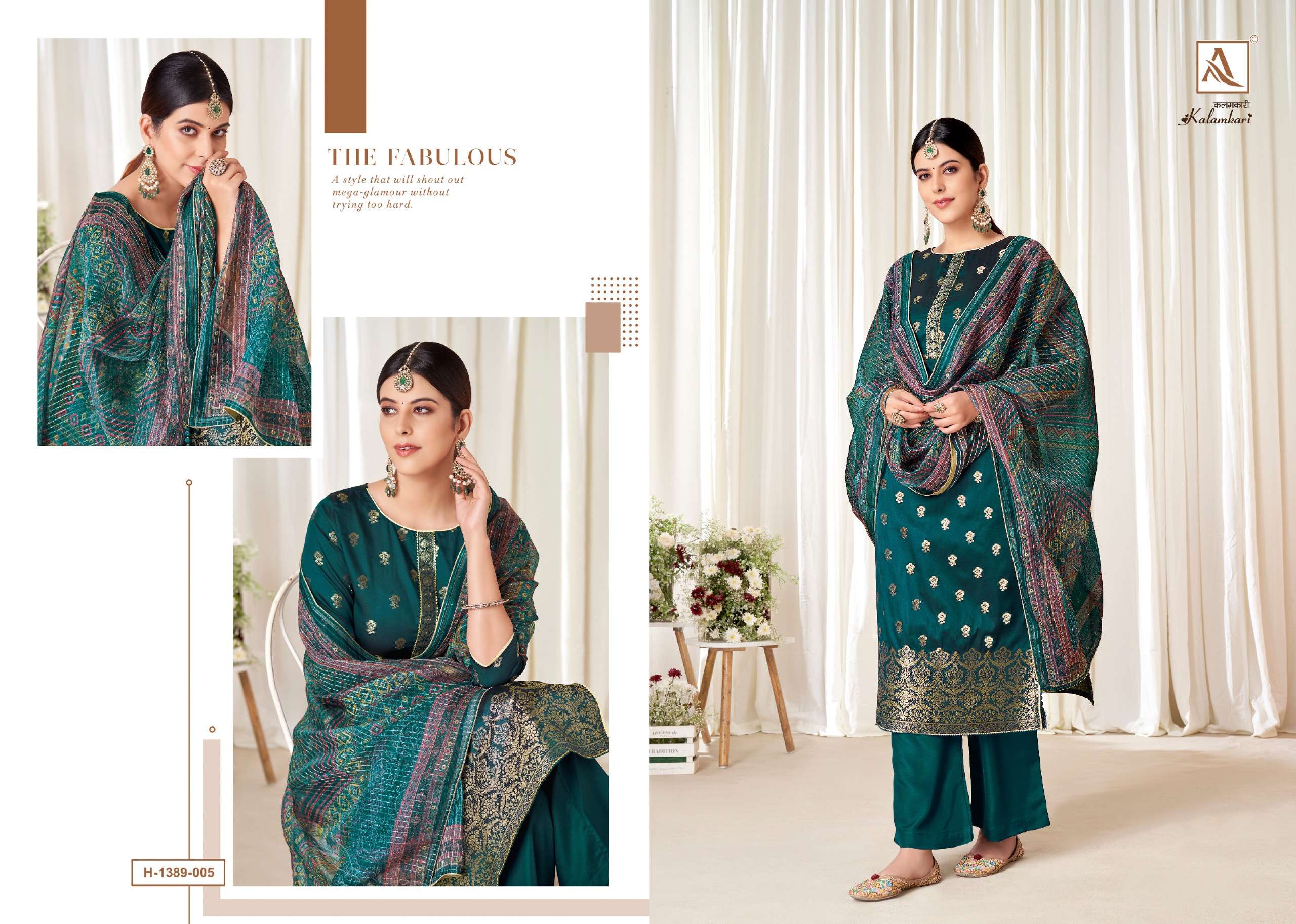 ALOK SUITS KALAMKARI JACQUARD SUIT