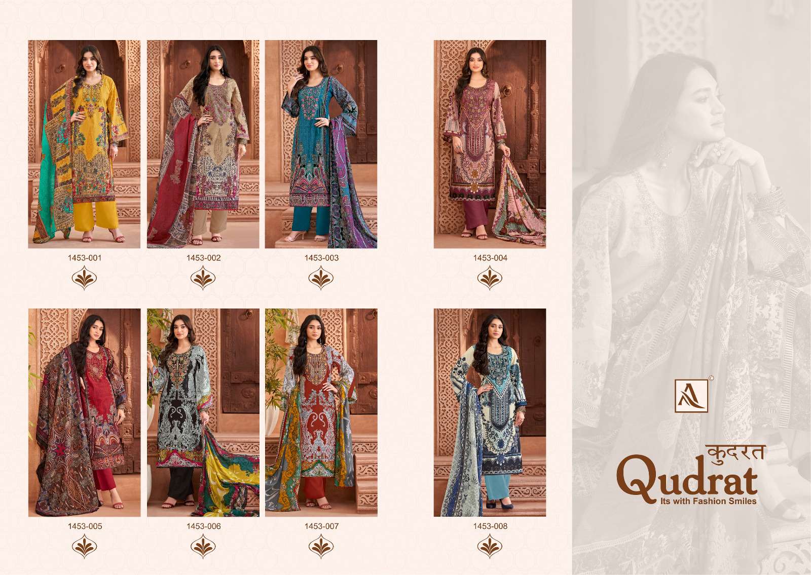 ALOK SUITS QUDRAT COTTON FANCY WORK SUIT