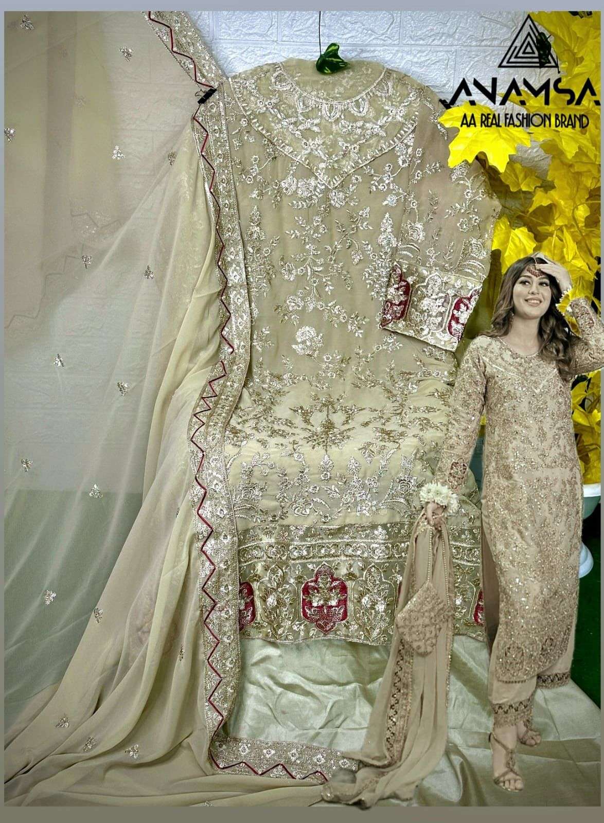 ANAMSA D NO 402 WEDDING WEAR SUIT