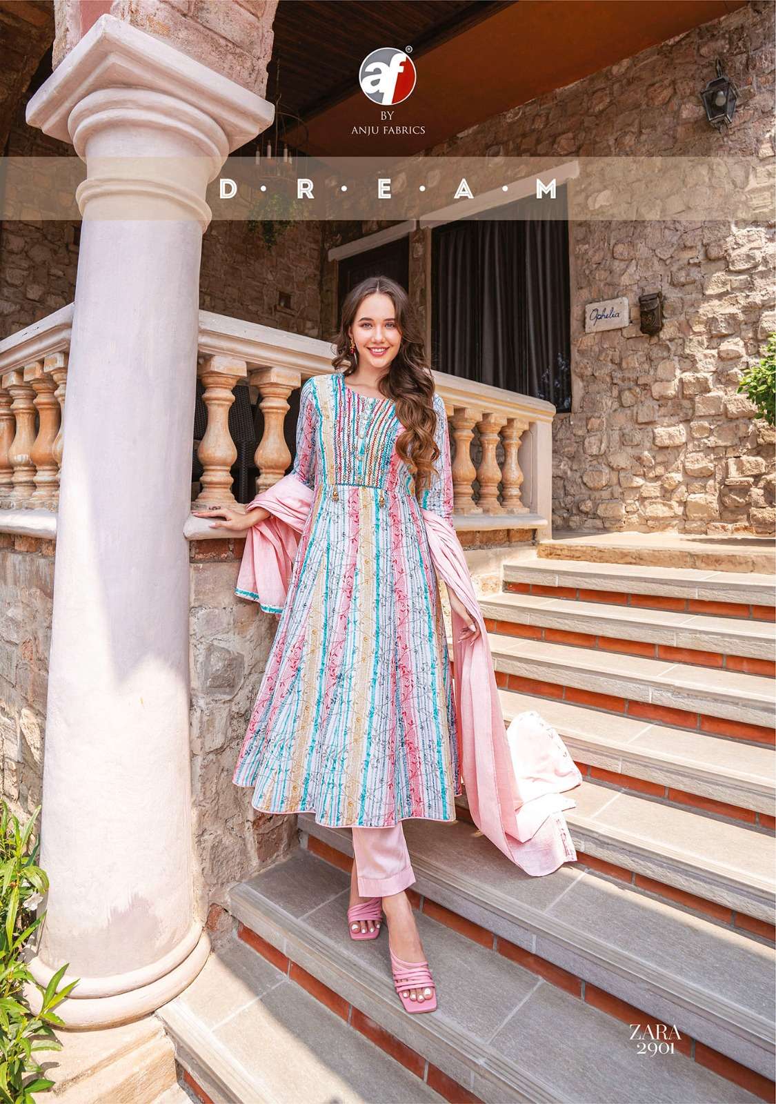 ANJU FABRICS ZARA VOL 3 FANCY DESIGNER PARTY WEAR SUIT