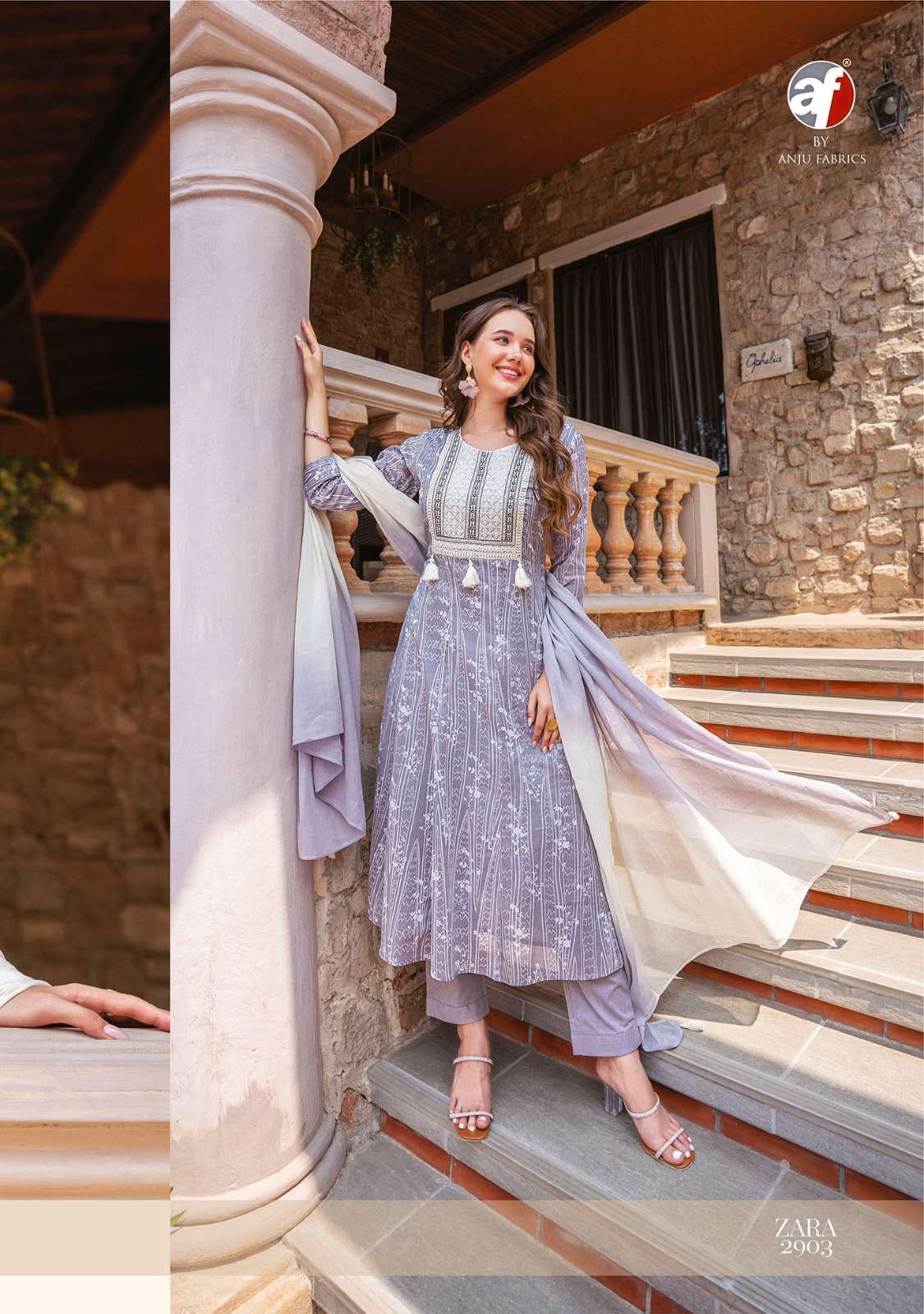 ANJU FABRICS ZARA VOL 3 FANCY DESIGNER PARTY WEAR SUIT