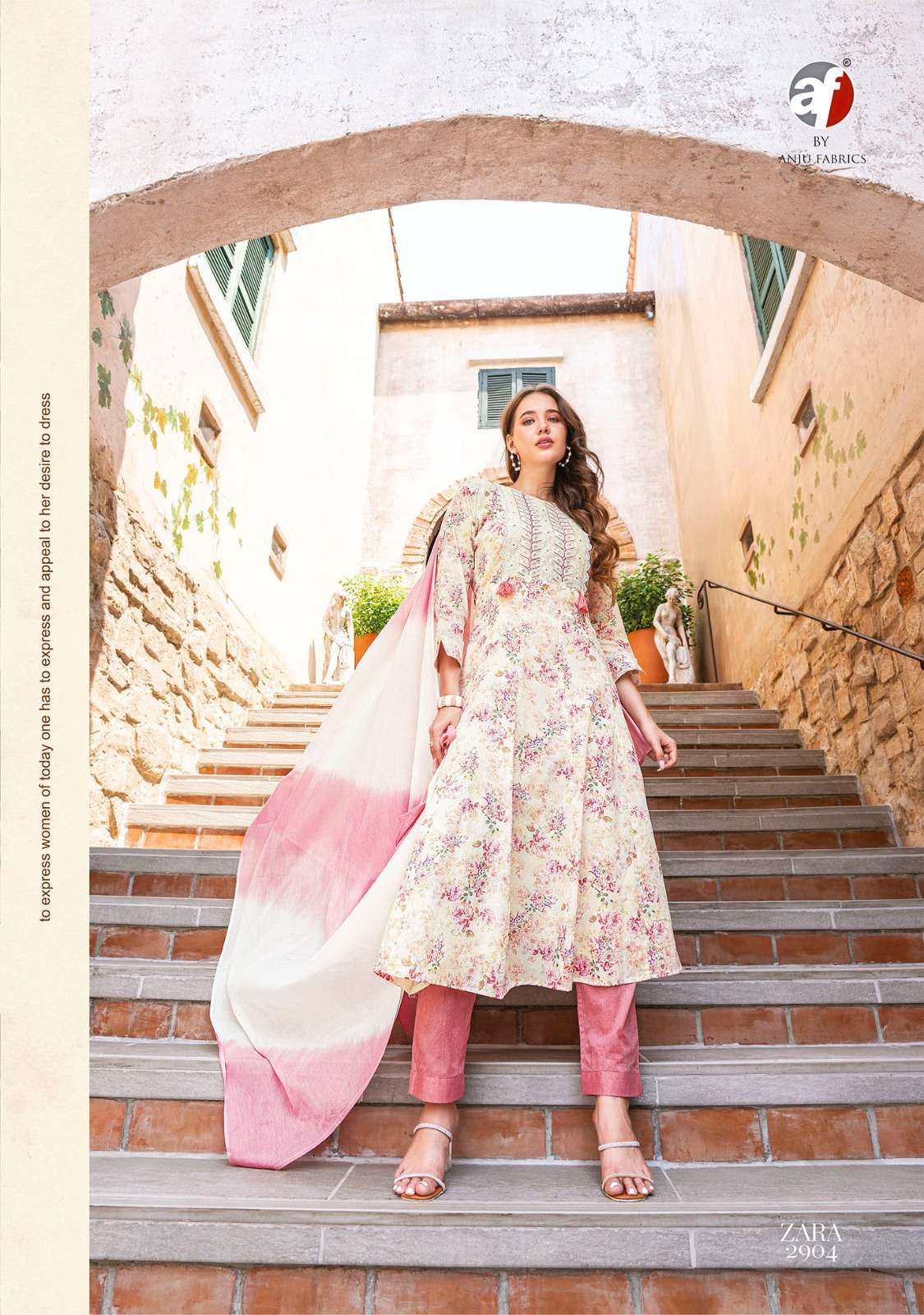 ANJU FABRICS ZARA VOL 3 FANCY DESIGNER PARTY WEAR SUIT