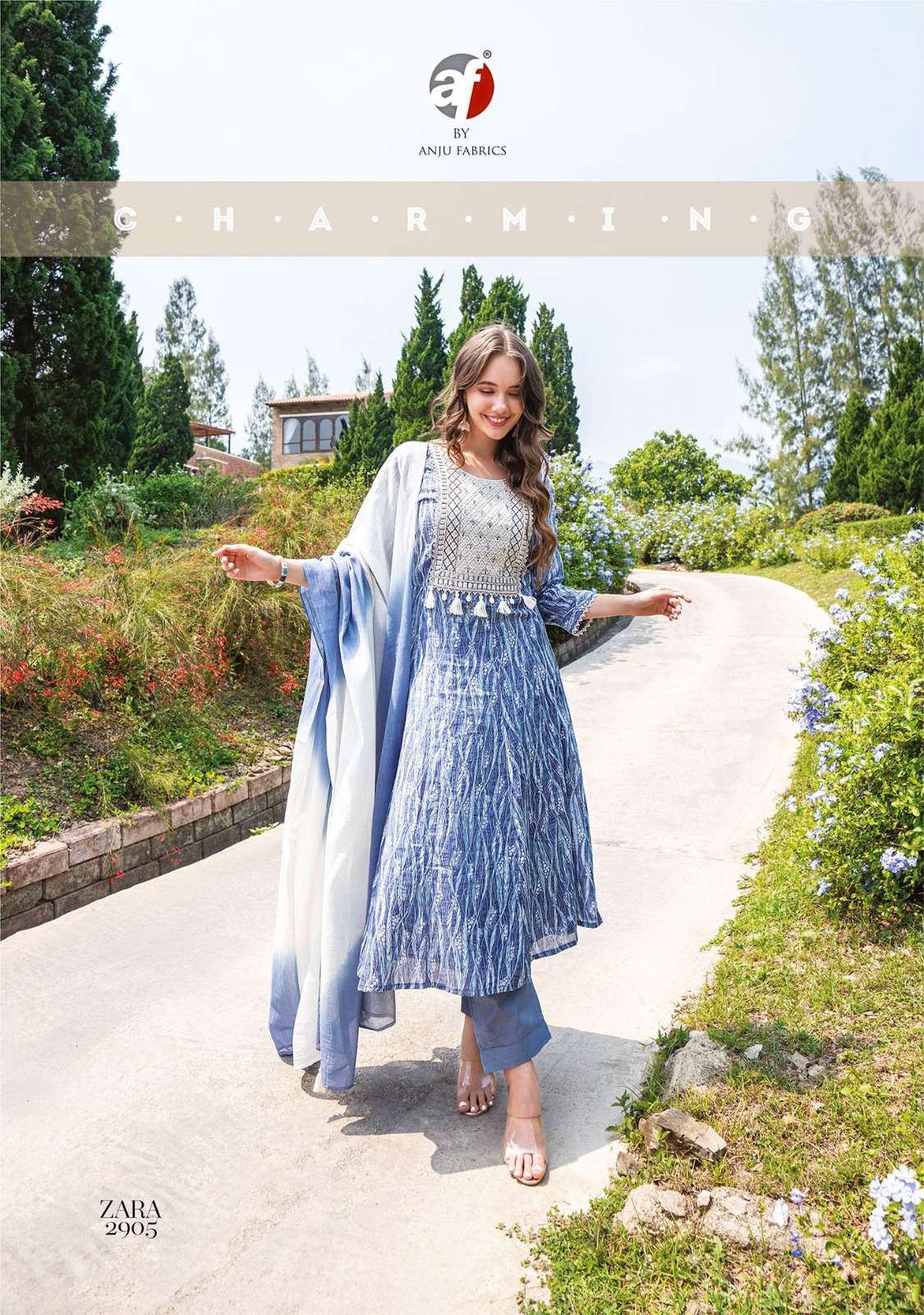 ANJU FABRICS ZARA VOL 3 FANCY DESIGNER PARTY WEAR SUIT