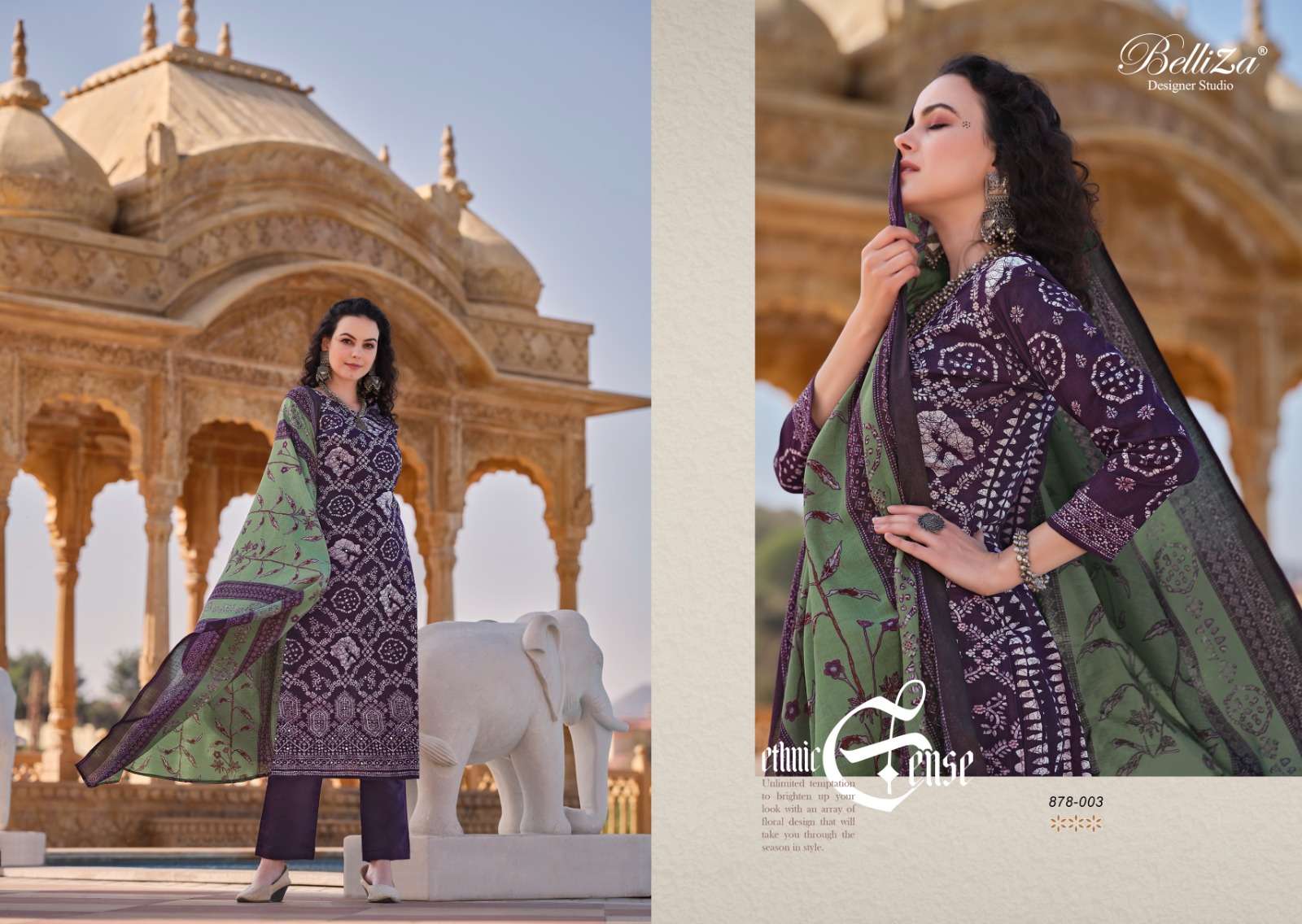BELLIZA DESIGNER STUDIO MASHUQA COTTON DIGITAL PRINT SUIT