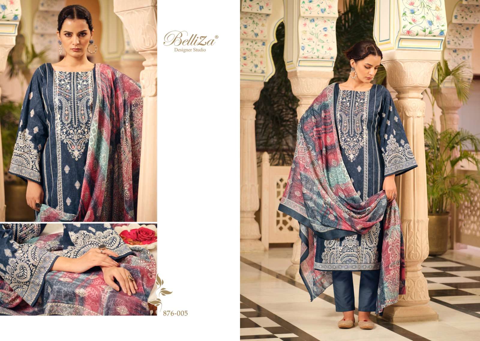 BELLIZA DESIGNER STUDIO NAIRA VOL 32 COTTON SALWAR SUIT