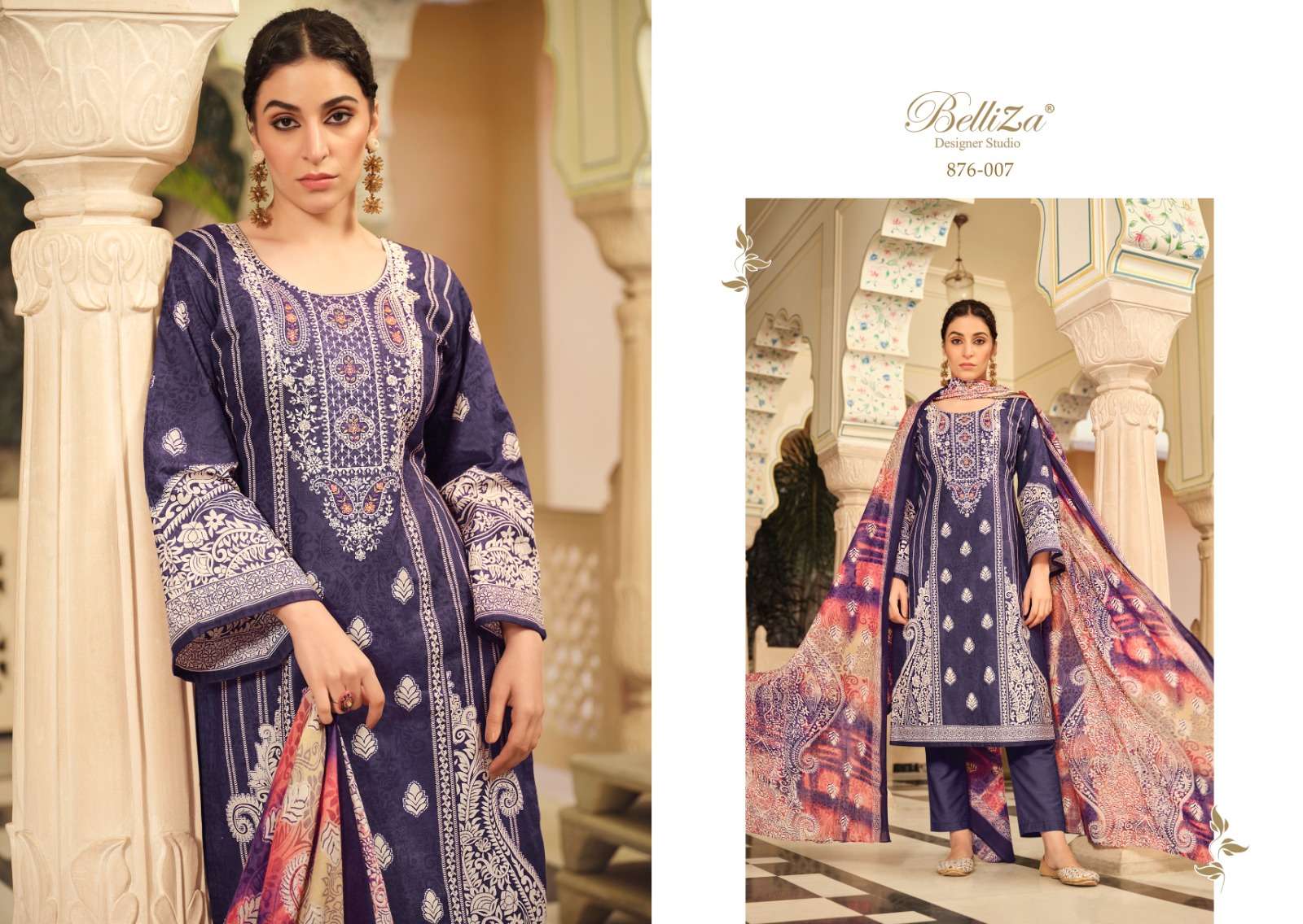 BELLIZA DESIGNER STUDIO NAIRA VOL 32 COTTON SALWAR SUIT