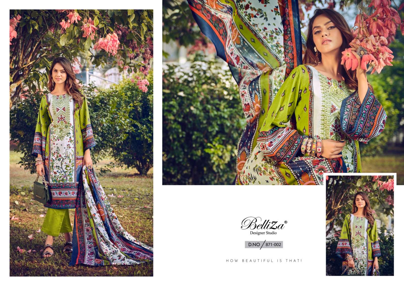 BELLIZA DESIGNER SUITS NAIRA VOL 30 COTTON DIGITAL PRINT SUIT