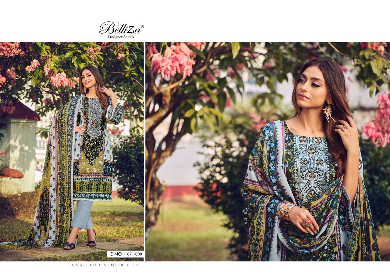 BELLIZA DESIGNER SUITS NAIRA VOL 30 COTTON DIGITAL PRINT SUIT