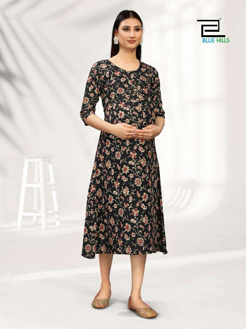 BLUE HILLS GOD GIFT FEEDING PATTERN KURTI