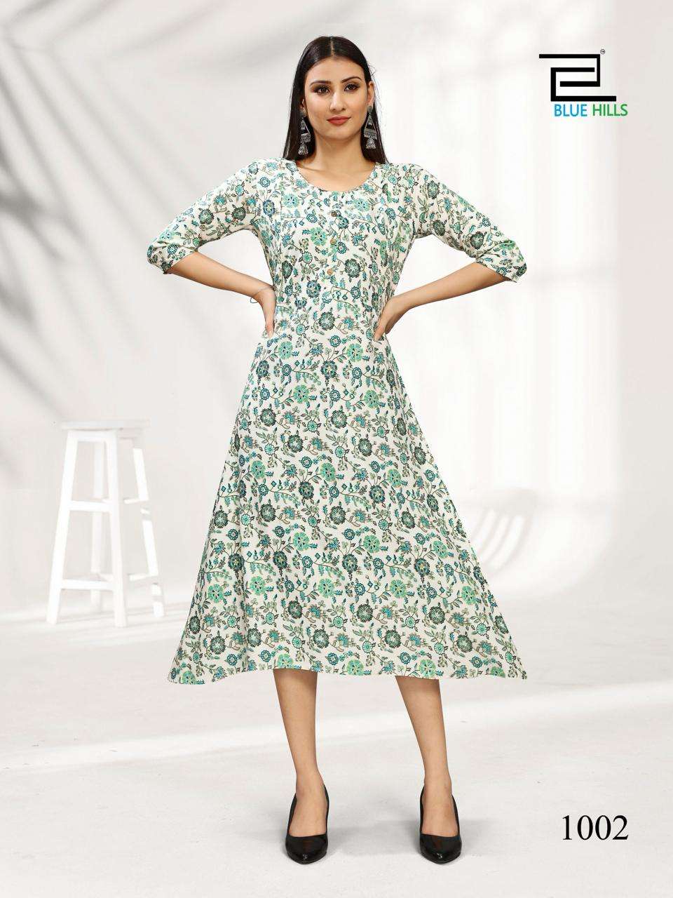 BLUE HILLS GOD GIFT FEEDING PATTERN KURTI