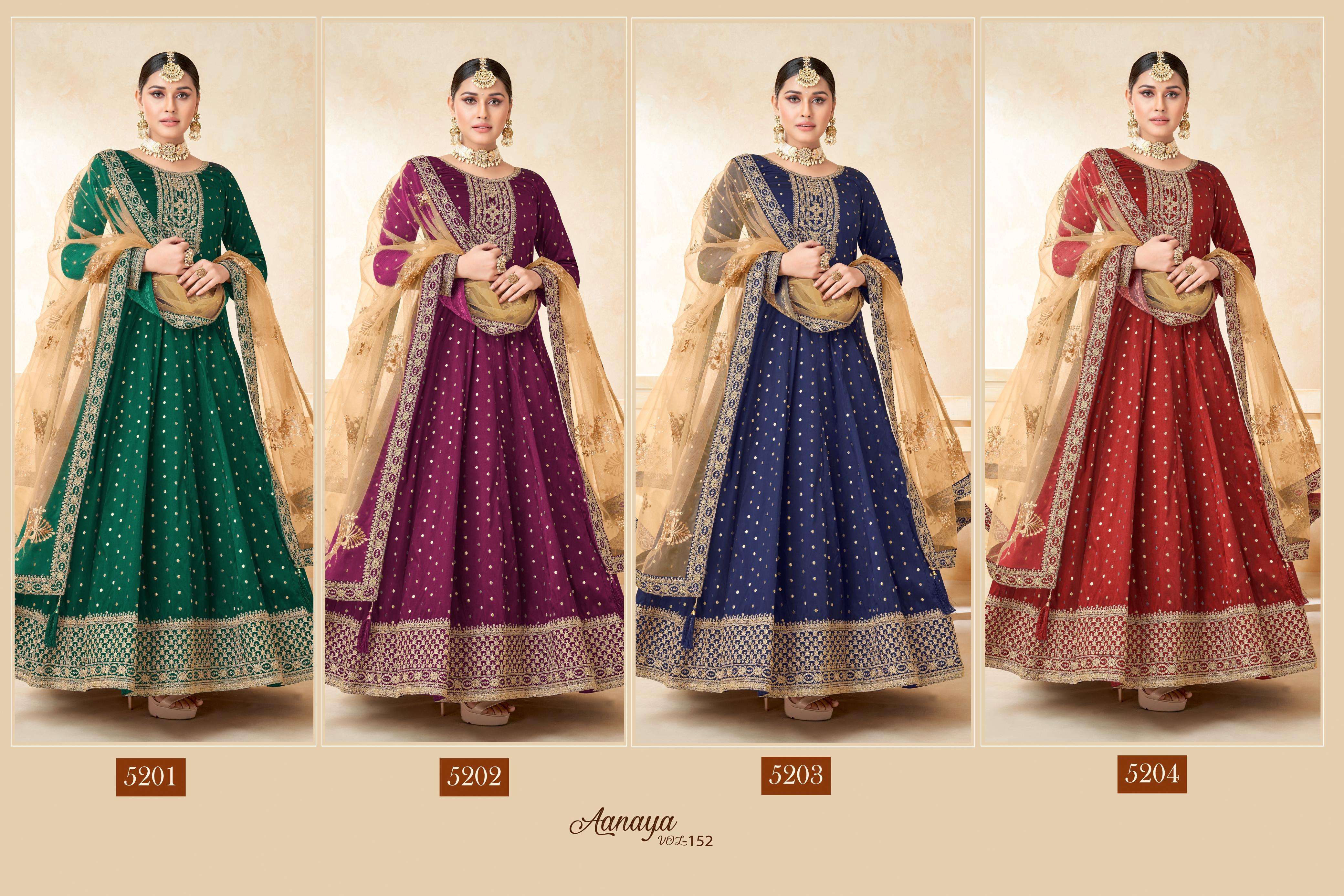 DANI CREATION AANAYA VOL 152 EMBROIDERY DESIGNER SUIT