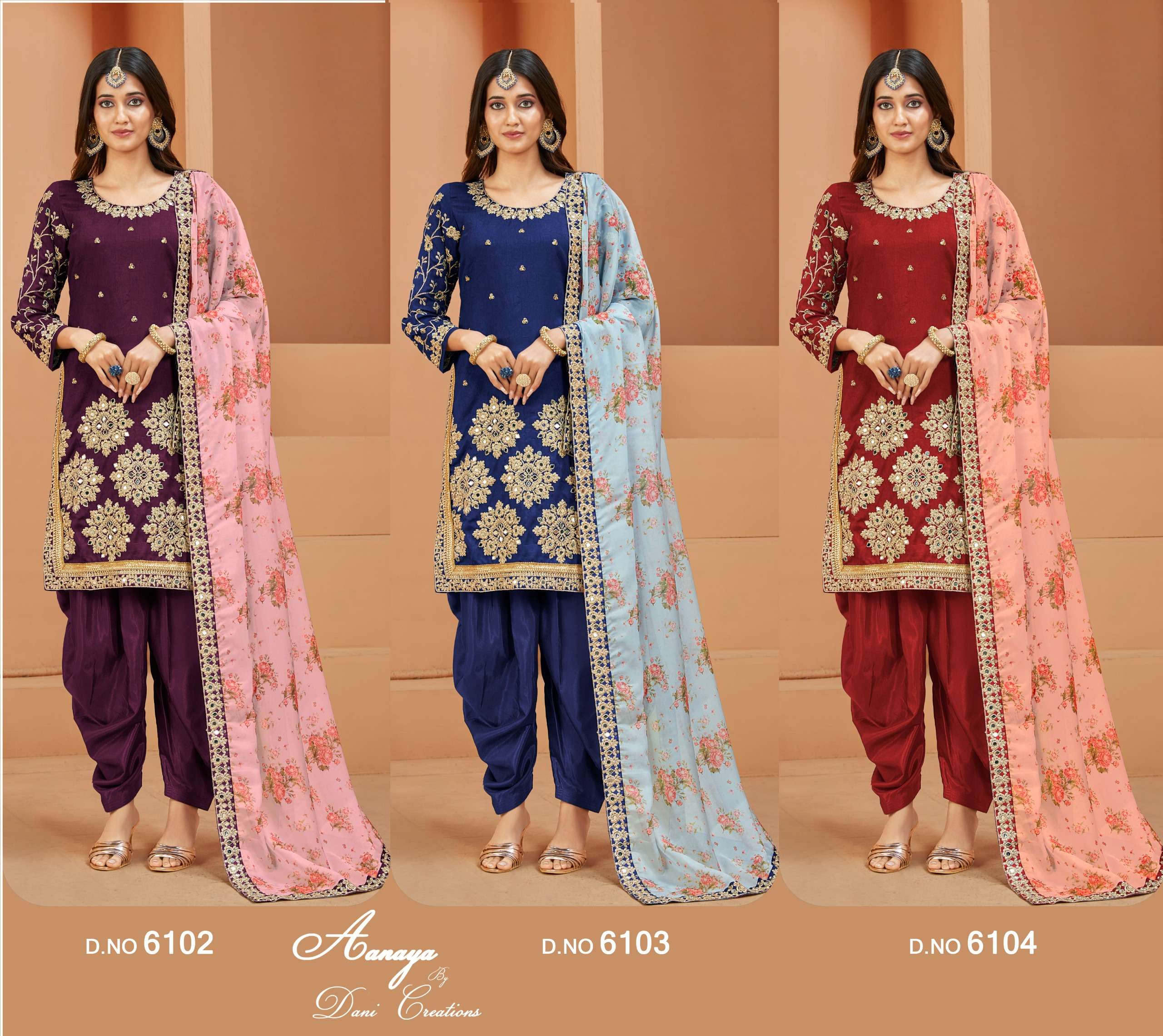 DANI CREATION AANAYA VOL 161 DHOTI SALWAR SUITS