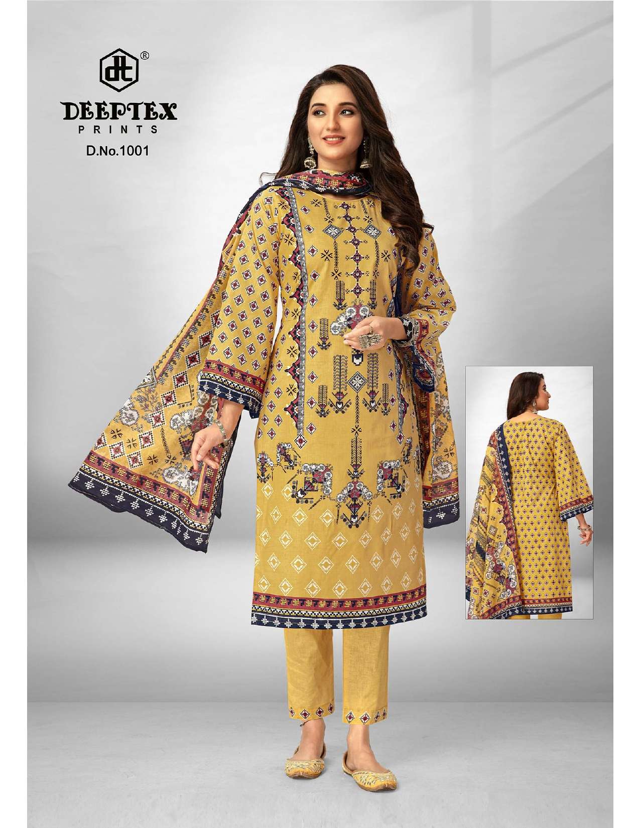DEEPTEX PRINTS ROOHI ZARA VOL 1 LAWN COTTON SUIT