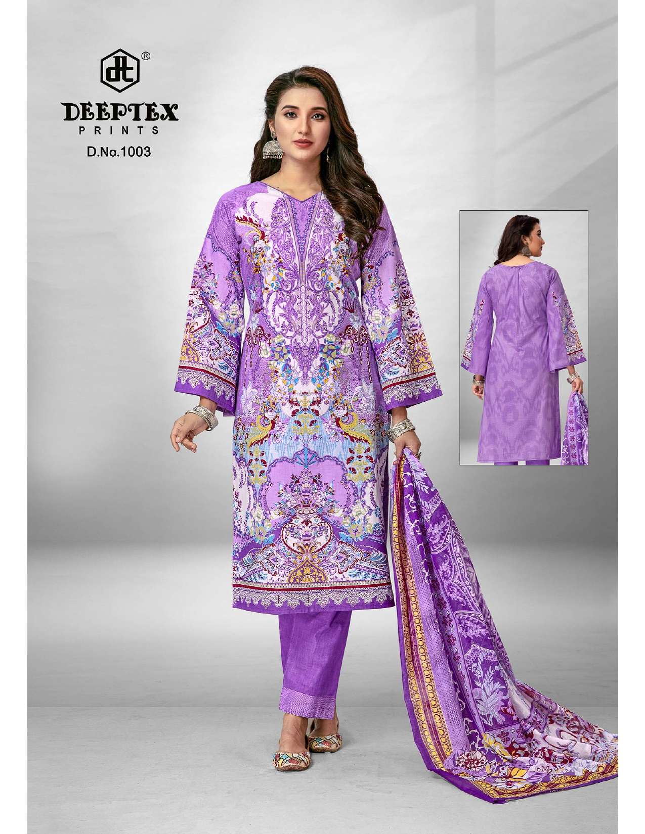 DEEPTEX PRINTS ROOHI ZARA VOL 1 LAWN COTTON SUIT