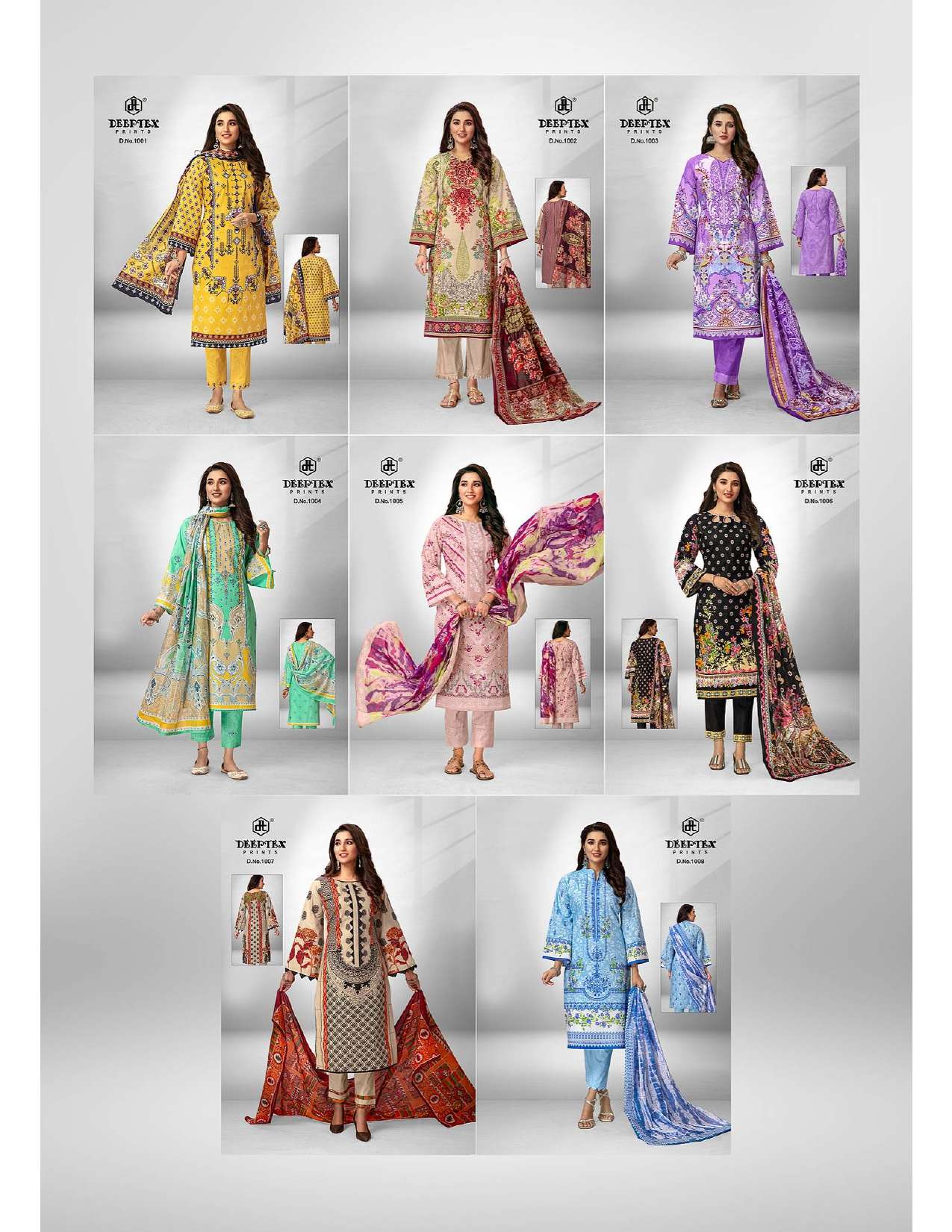 DEEPTEX PRINTS ROOHI ZARA VOL 1 LAWN COTTON SUIT