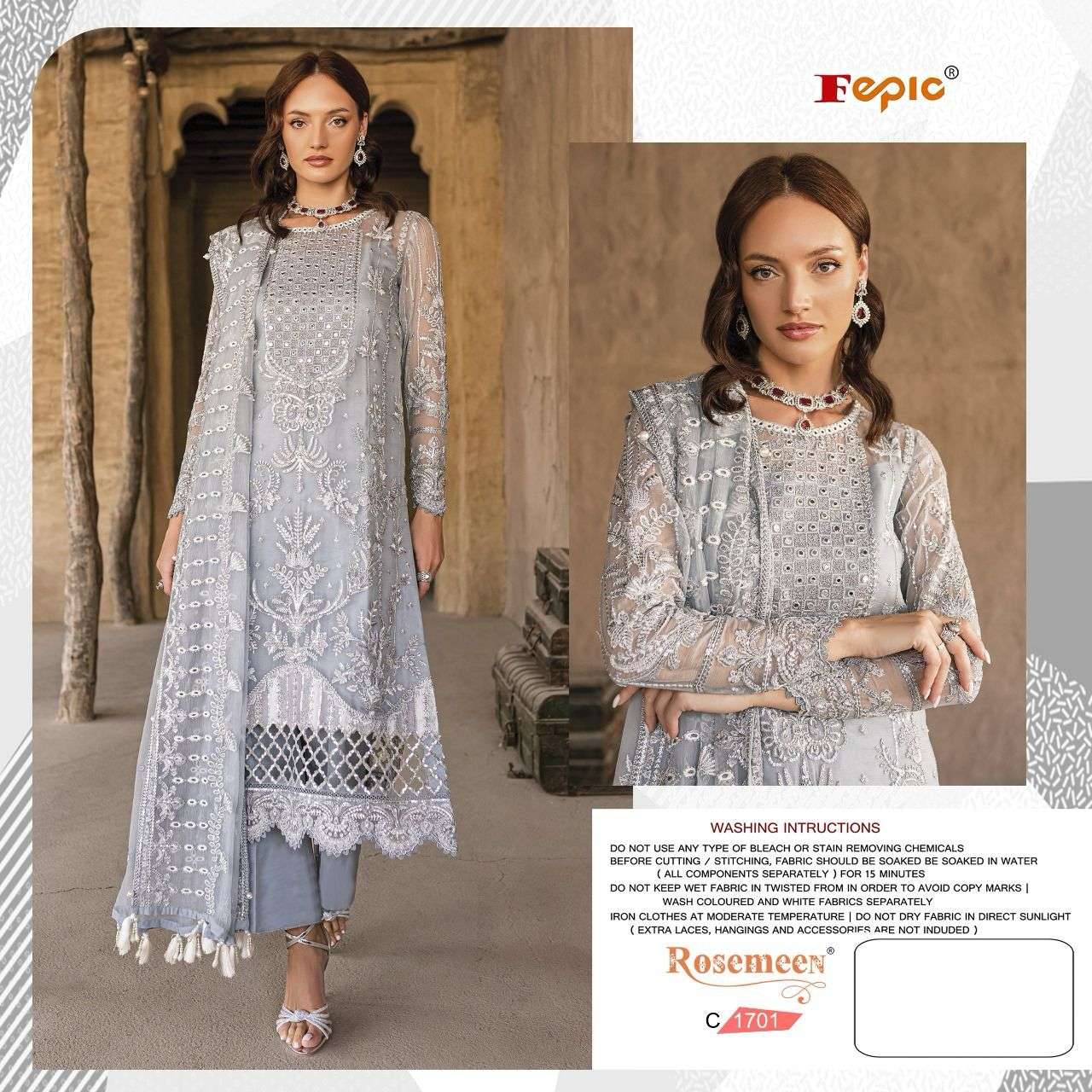  FEPIC ROSEMEEN C 1701 BEAUTIFUL DESIGNER SUIT