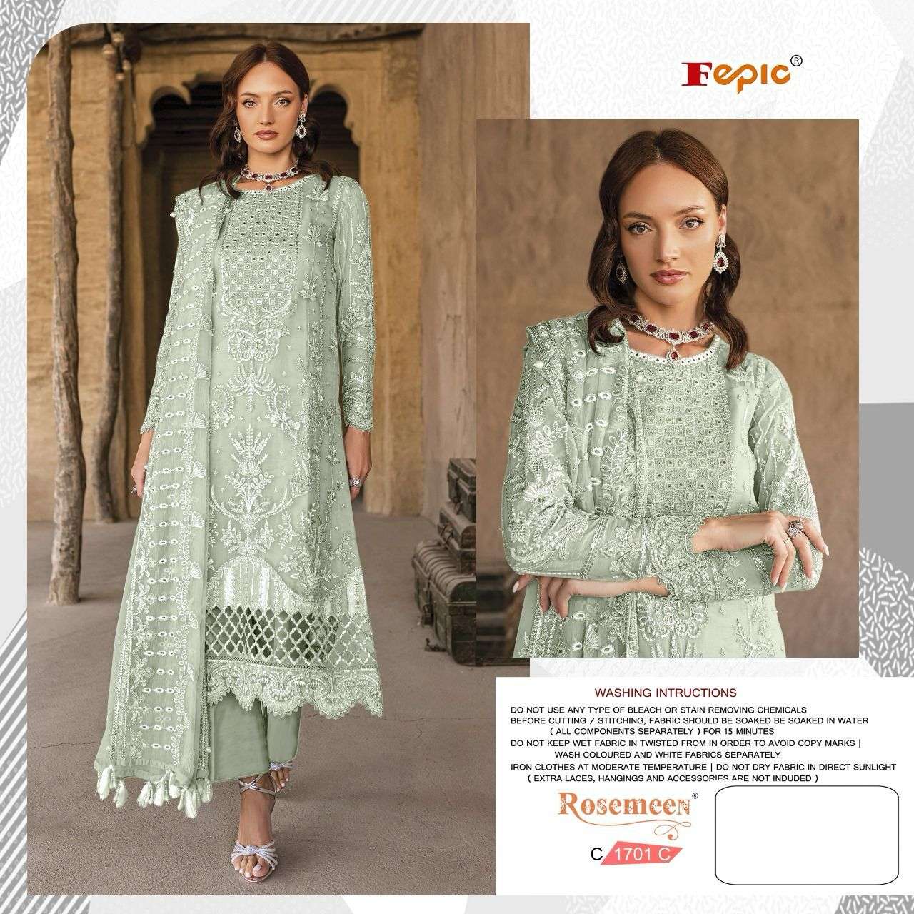  FEPIC ROSEMEEN C 1701 BEAUTIFUL DESIGNER SUIT