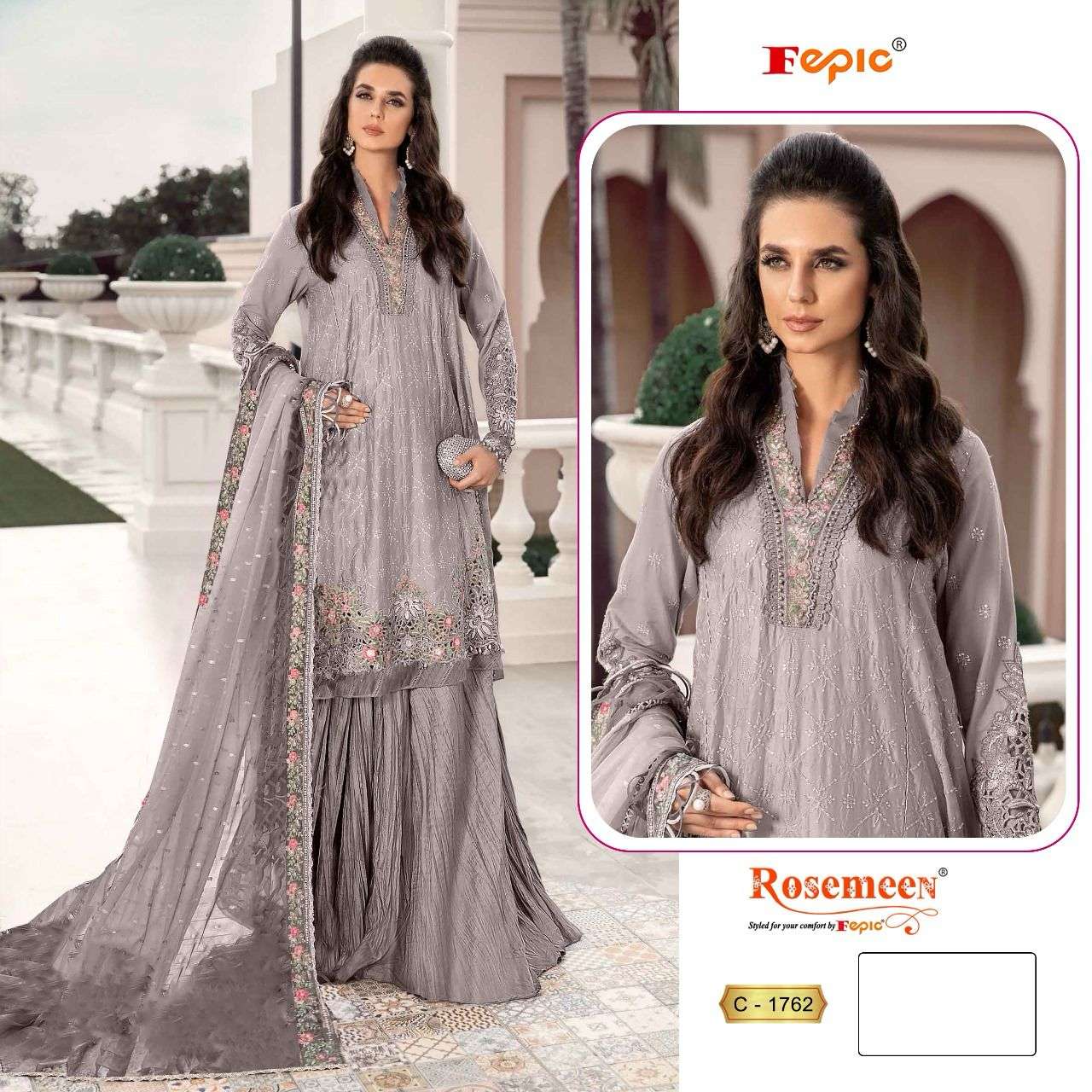 FEPIC ROSEMEEN C 1762 WEDDING WEAR SHARARA SUIT