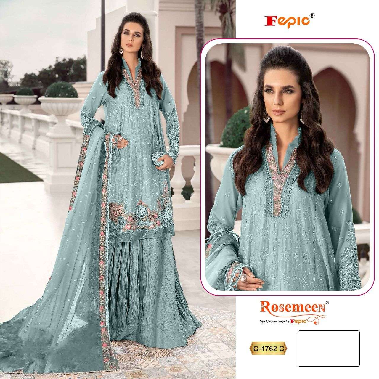 FEPIC ROSEMEEN C 1762 WEDDING WEAR SHARARA SUIT