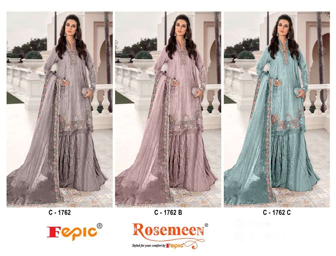 FEPIC ROSEMEEN C 1762 WEDDING WEAR SHARARA SUIT