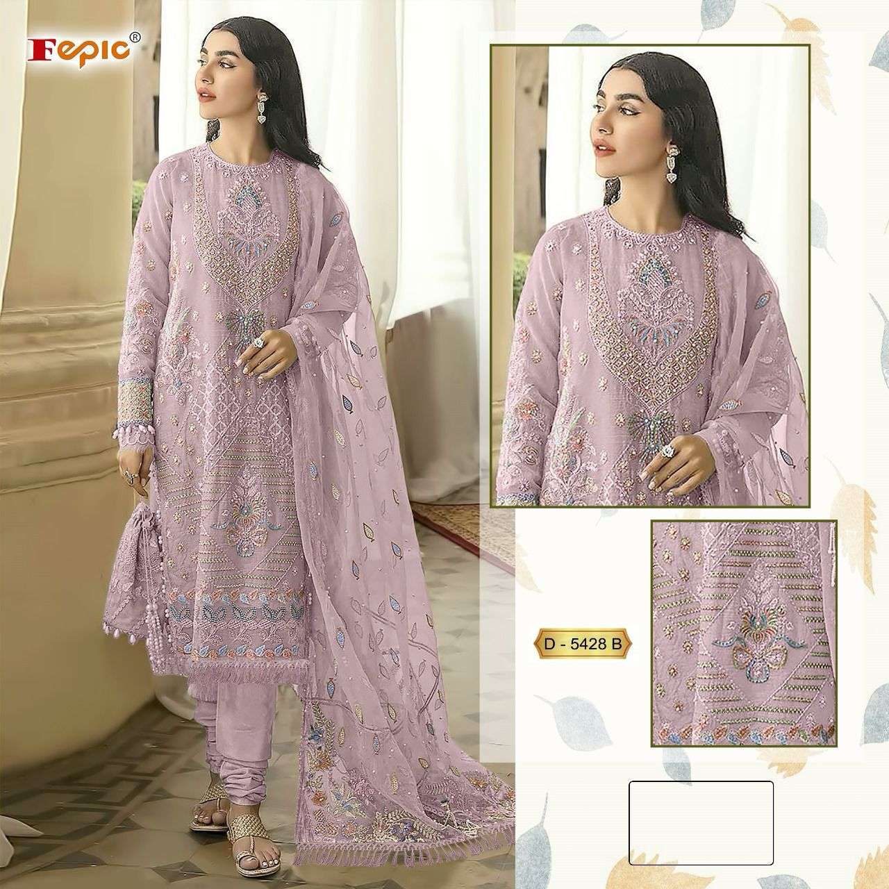 FEPIC ROSEMEEN D 5428 PAKISTANI GEORGETTE SUITS 