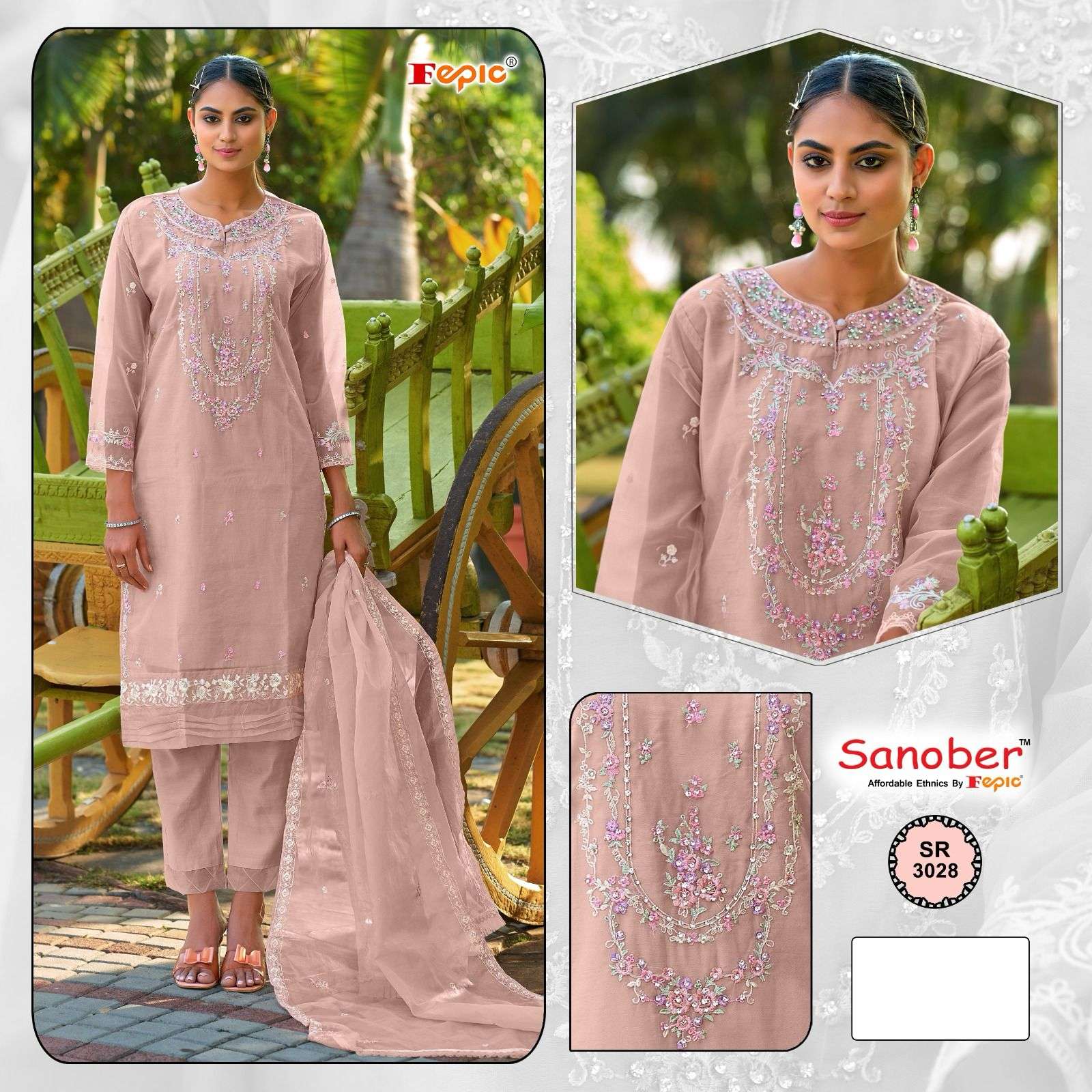FEPIC SANOBER SR 3028 FANCY DESIGNER READY MADE SUIT