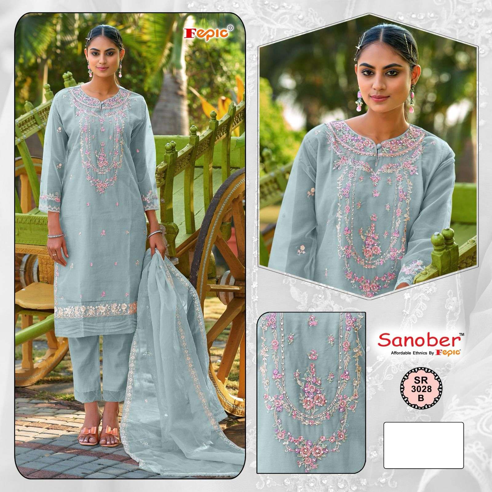 FEPIC SANOBER SR 3028 FANCY DESIGNER READY MADE SUIT